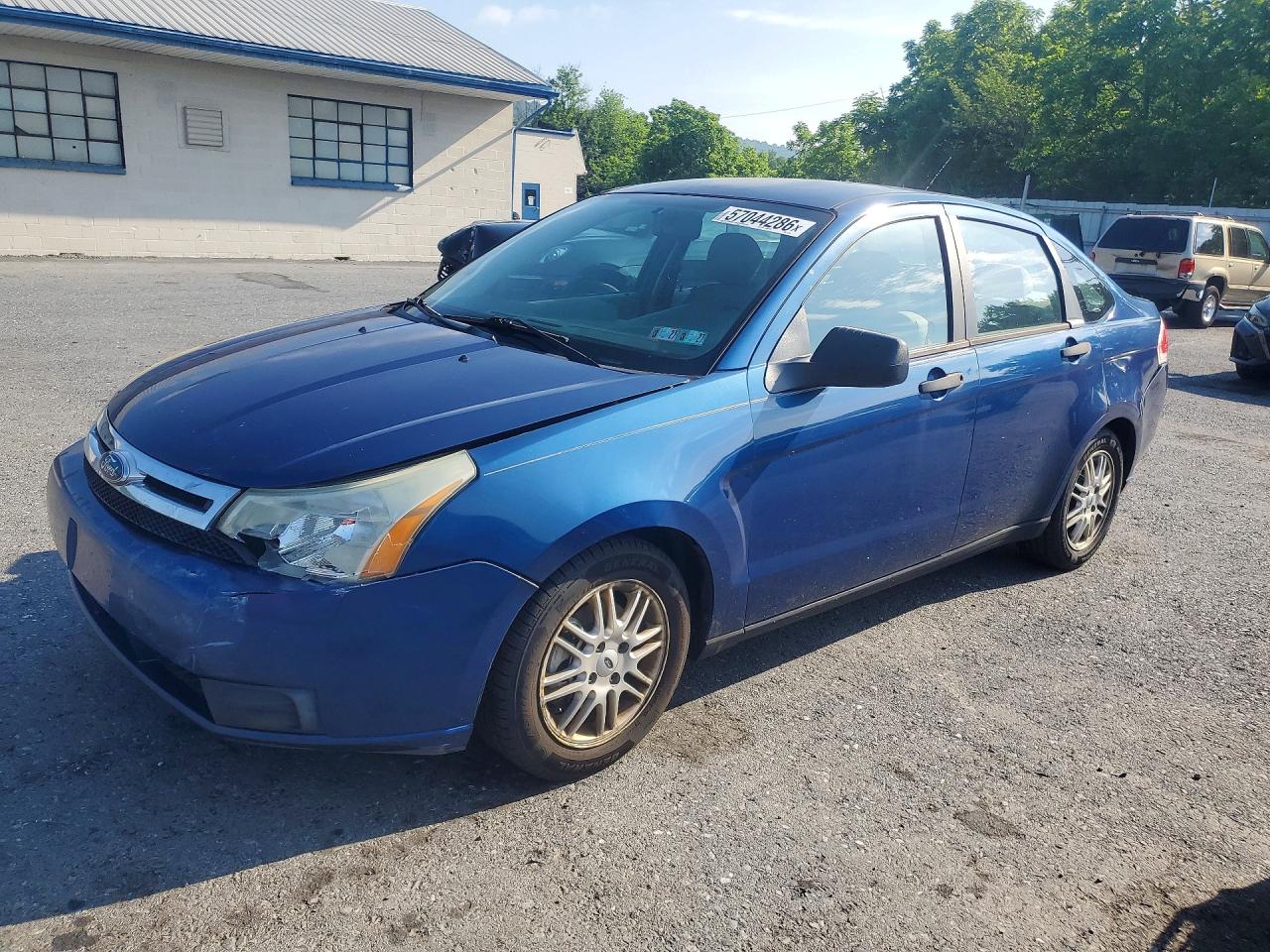 2009 Ford Focus Se Blue vin: 1FAHP35N79W247908
