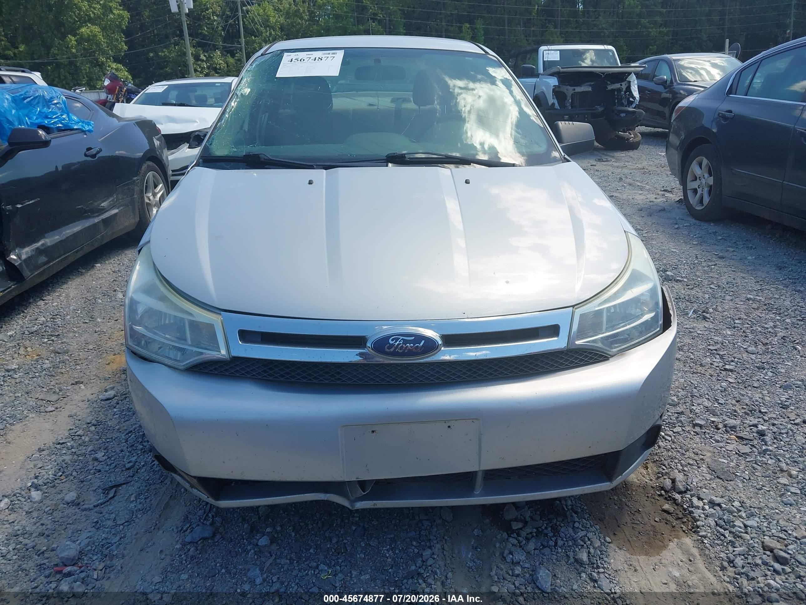 2008 Ford Focus Se/ses Silver vin: 1FAHP35N88W121930