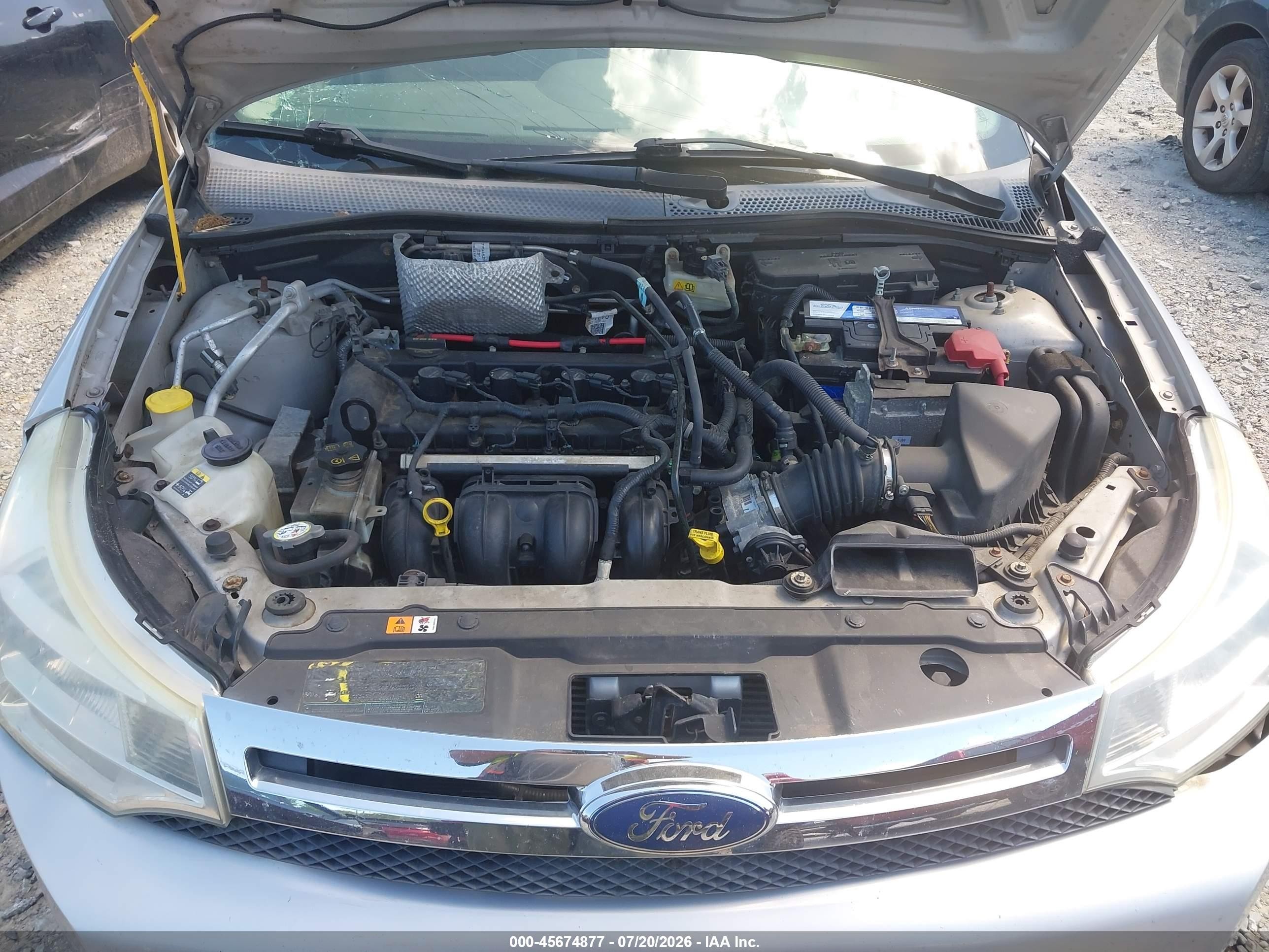 2008 Ford Focus Se/ses Silver vin: 1FAHP35N88W121930
