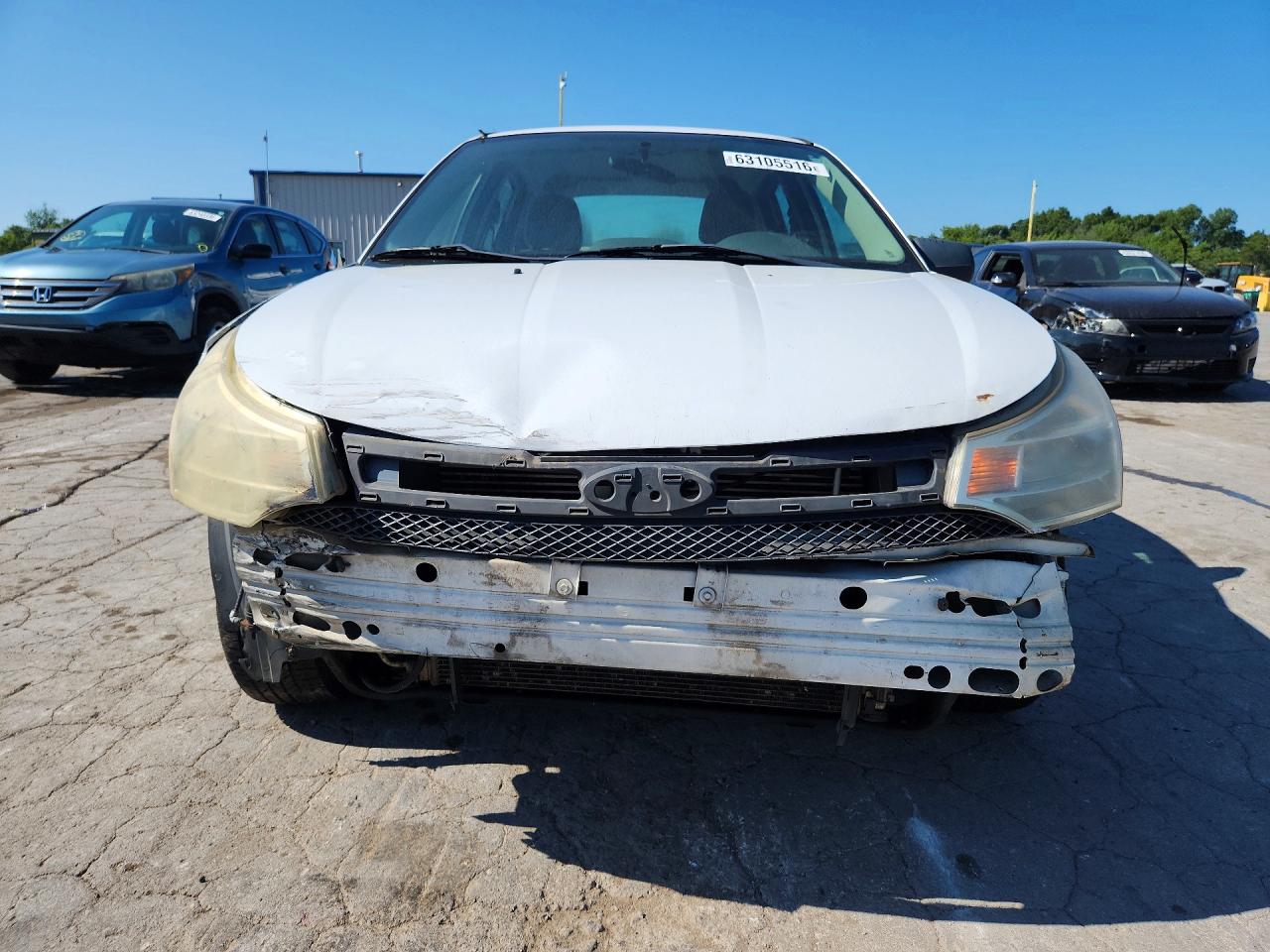 2008 Ford Focus Se White vin: 1FAHP35N88W173333