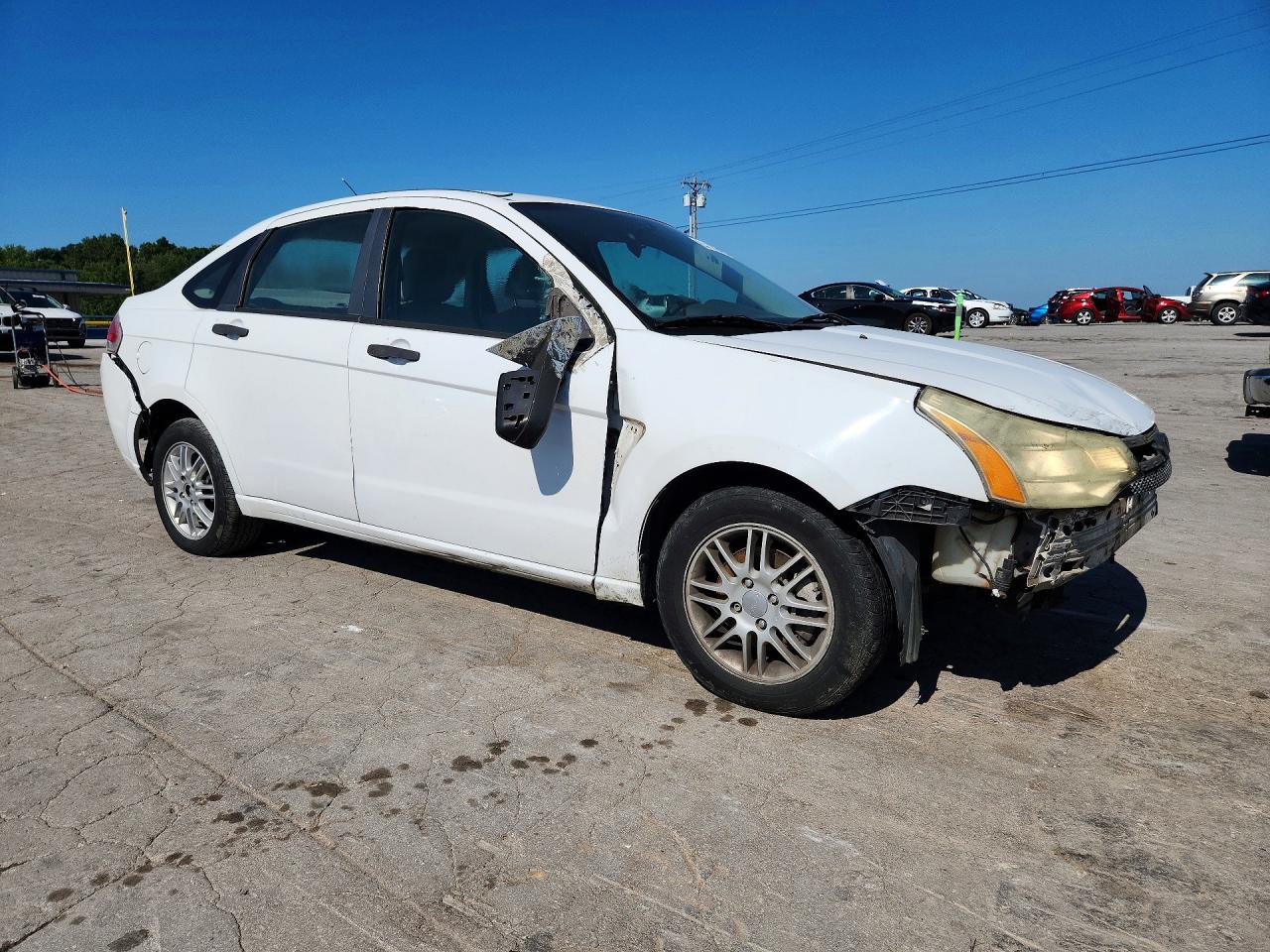 2008 Ford Focus Se White vin: 1FAHP35N88W173333