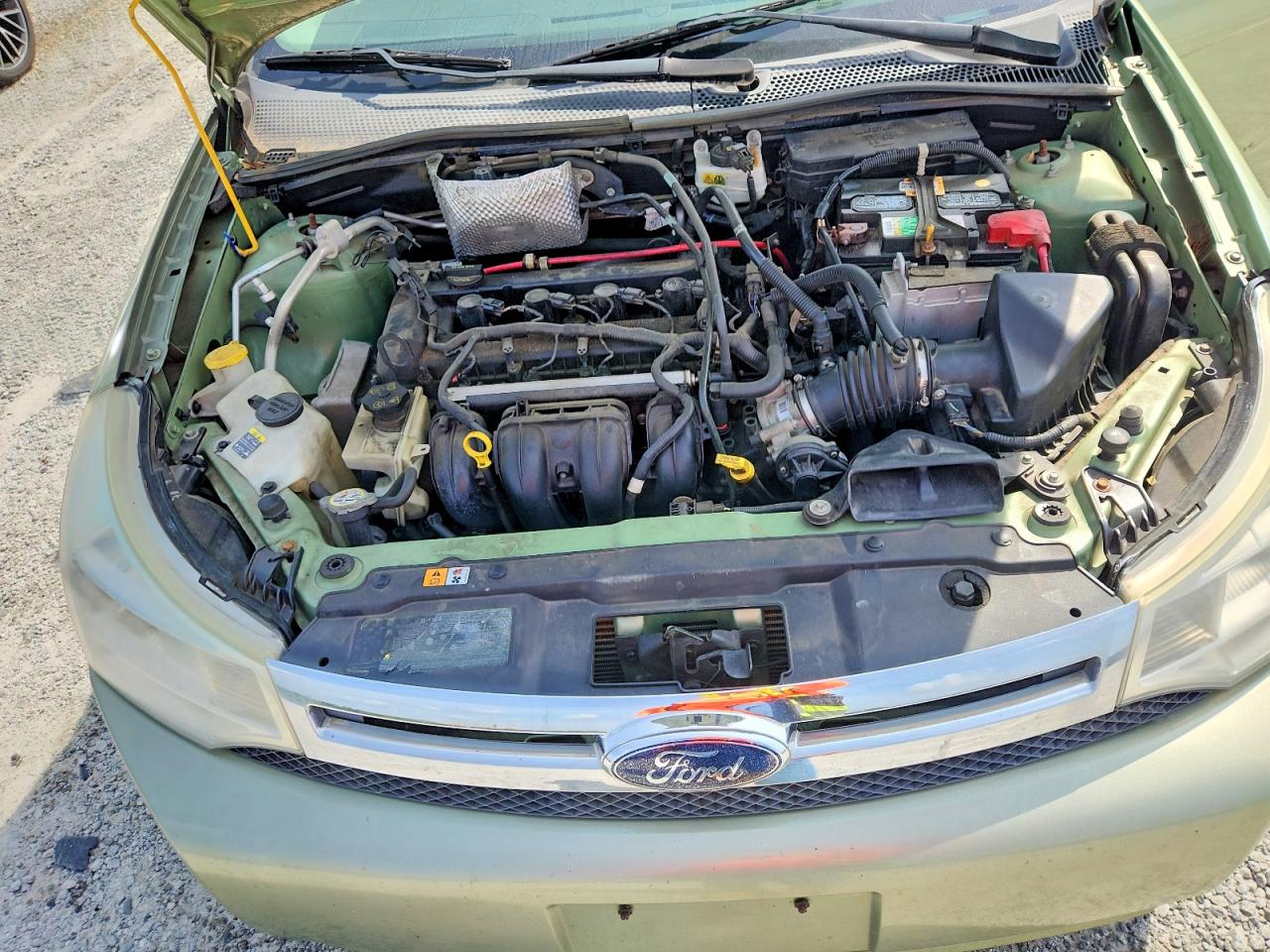 2008 Ford Focus Se Green vin: 1FAHP35N88W243283
