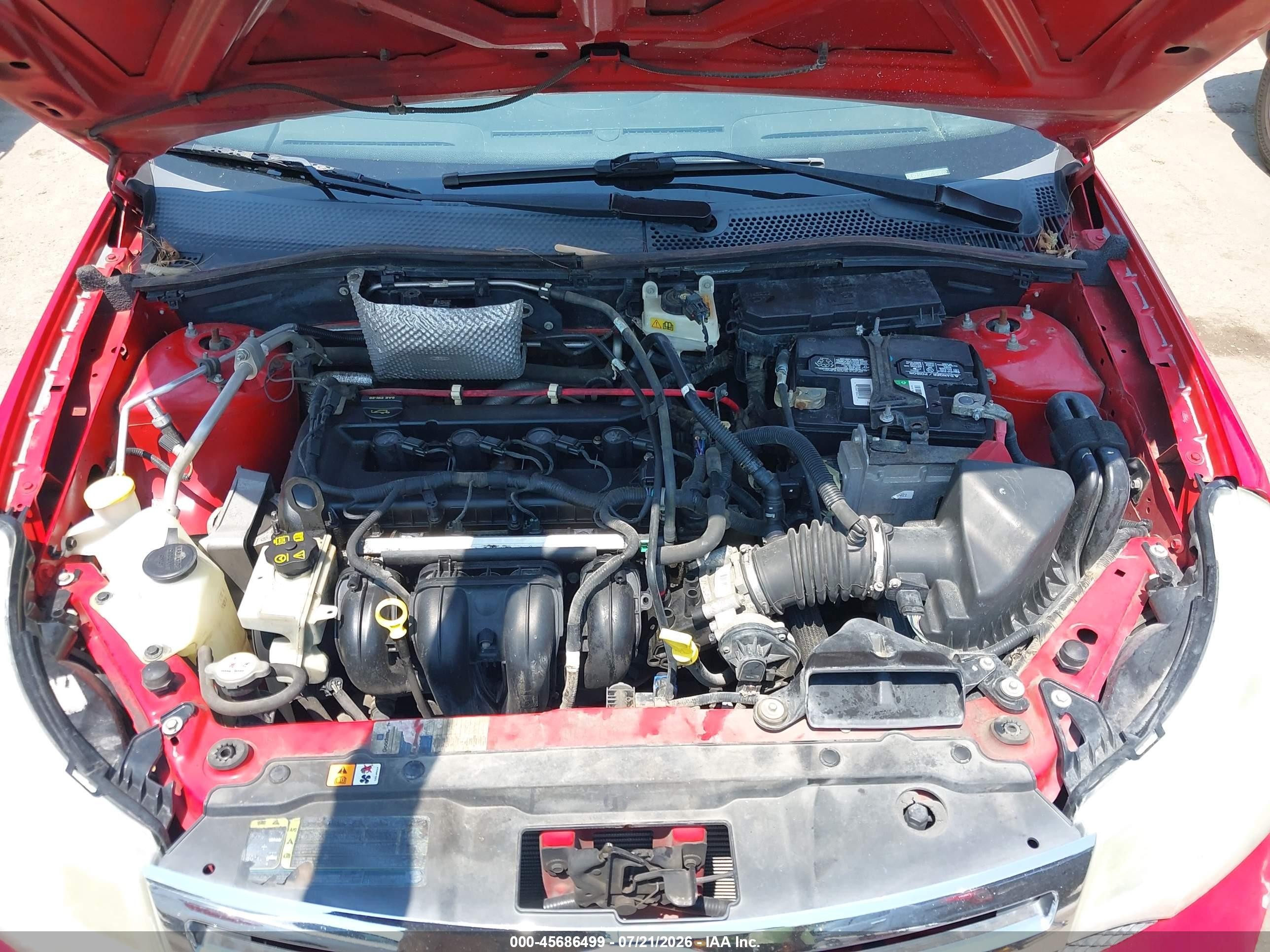 2008 Ford Focus Se/sel/ses Red vin: 1FAHP35N88W246717