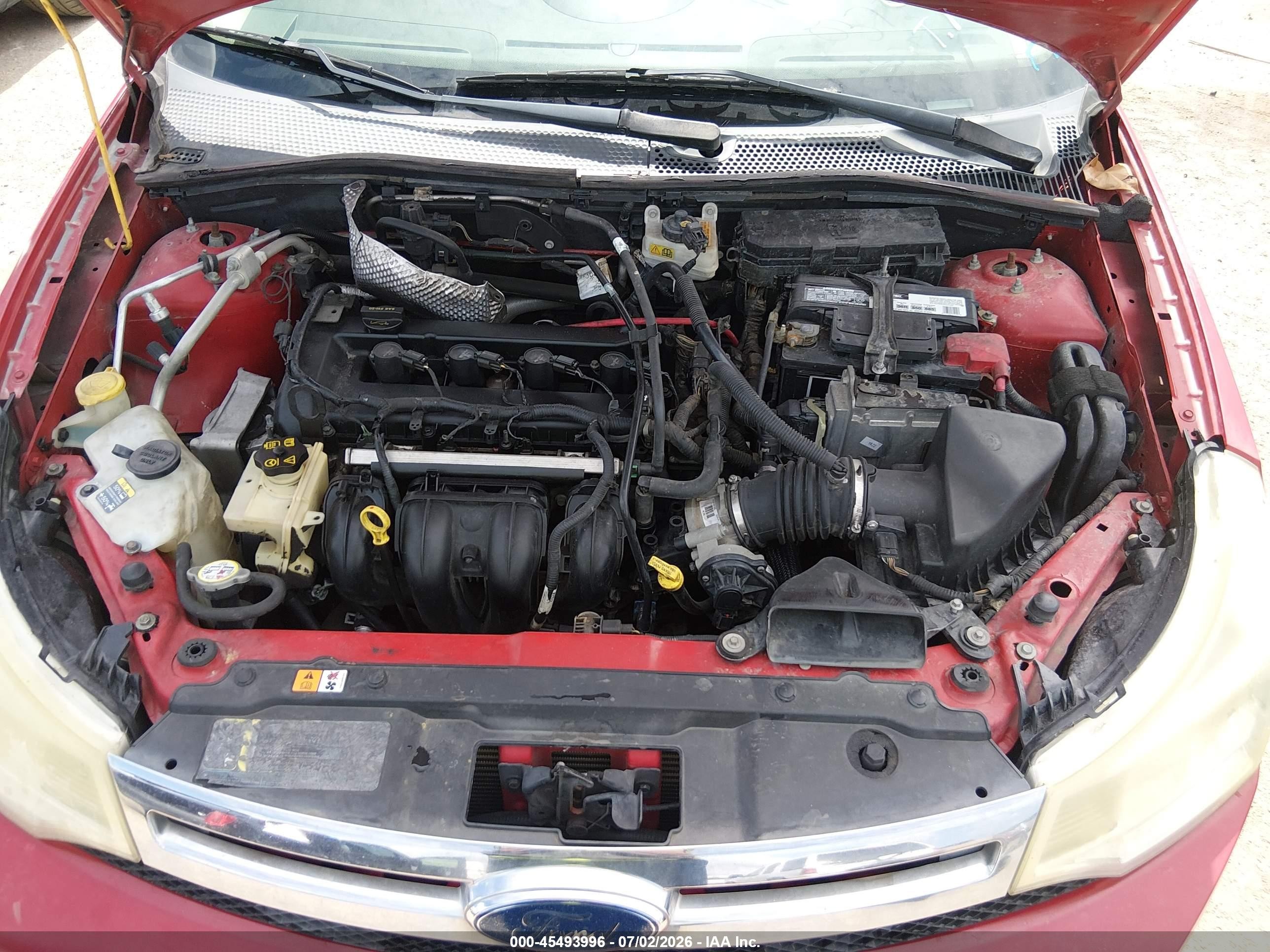 2008 Ford Focus Se/ses Red vin: 1FAHP35N88W300372