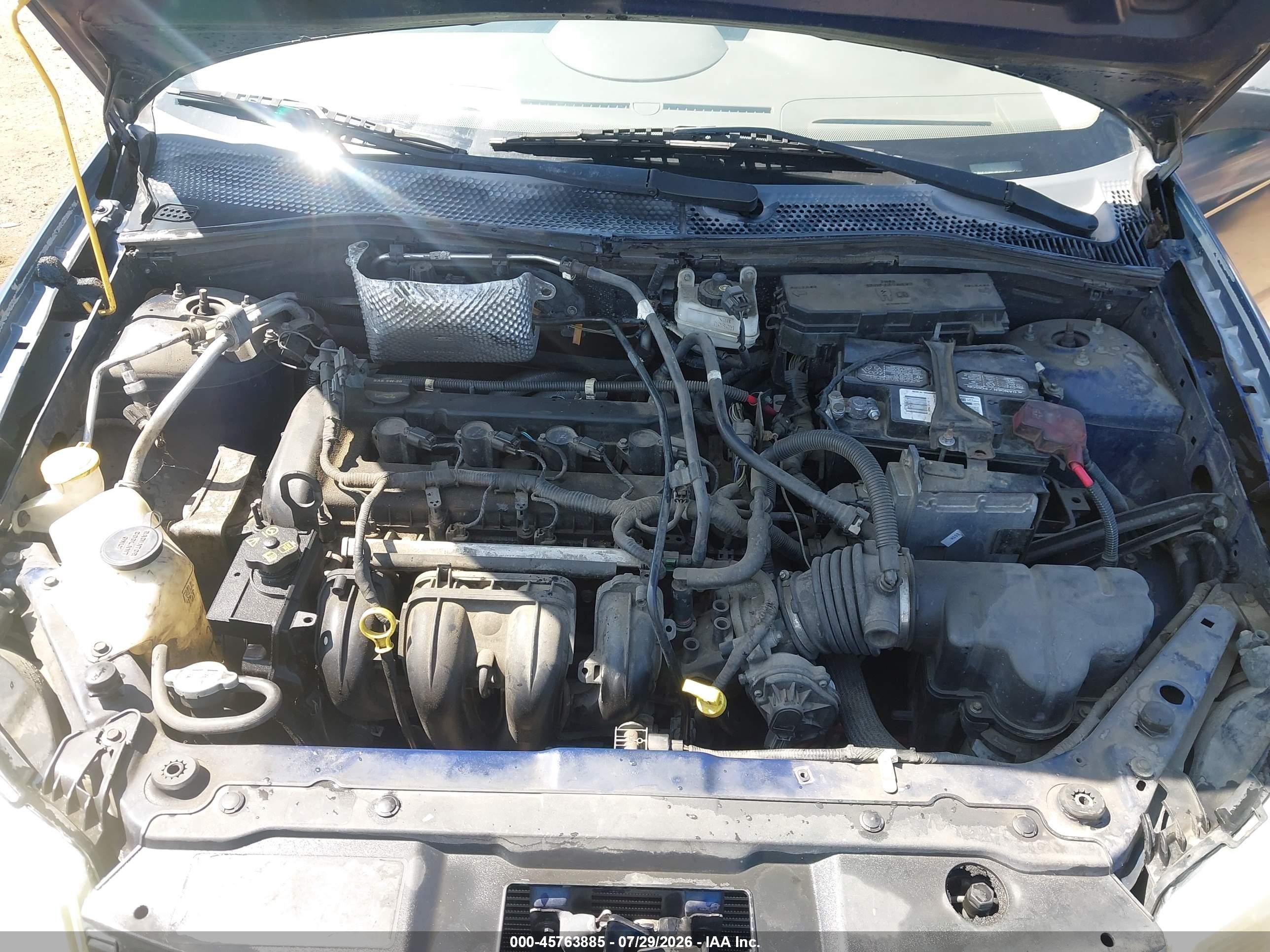 2009 Ford Focus Se Blue vin: 1FAHP35N89W103736