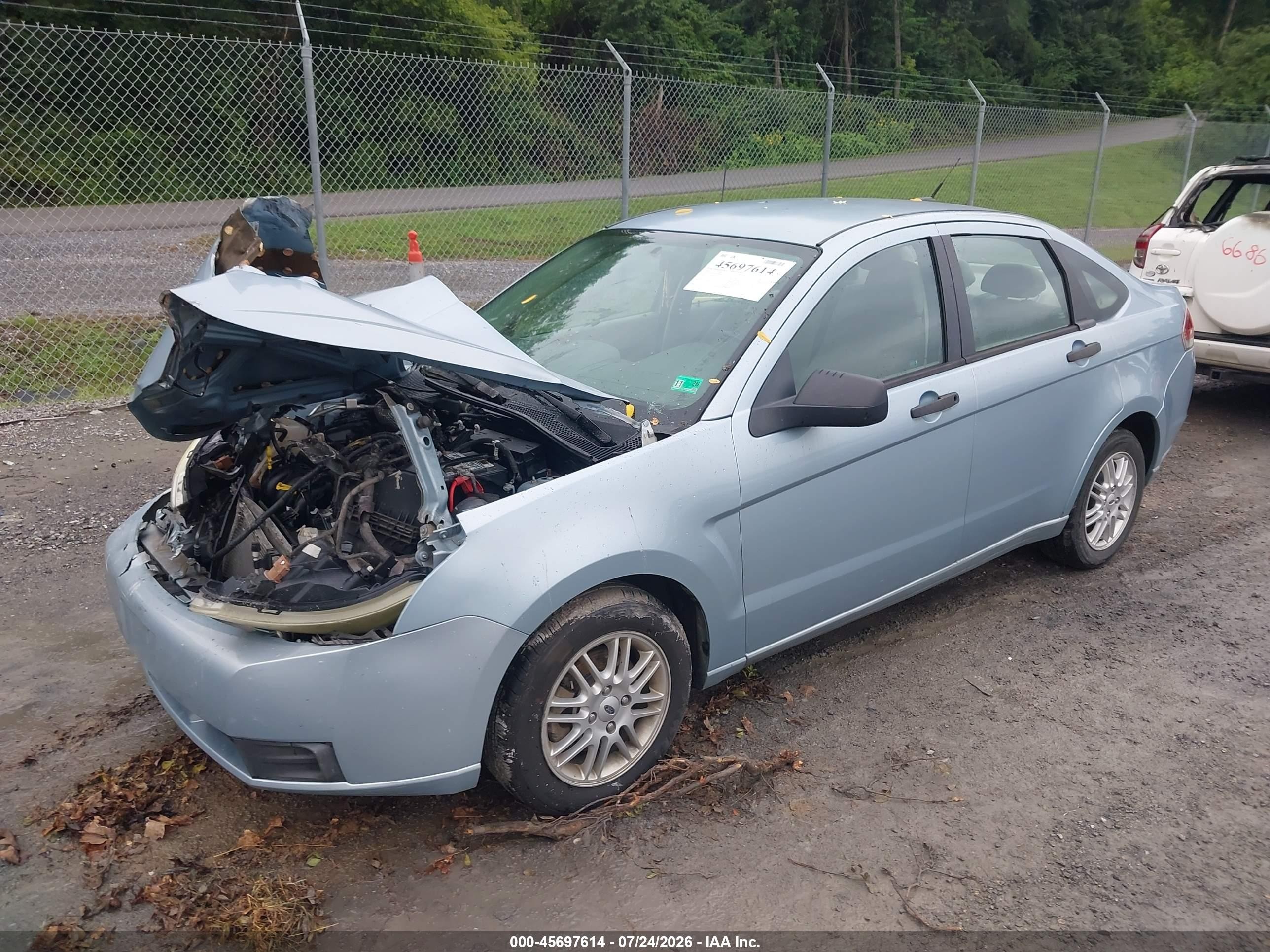 2009 Ford Focus Se Blue vin: 1FAHP35N89W105843