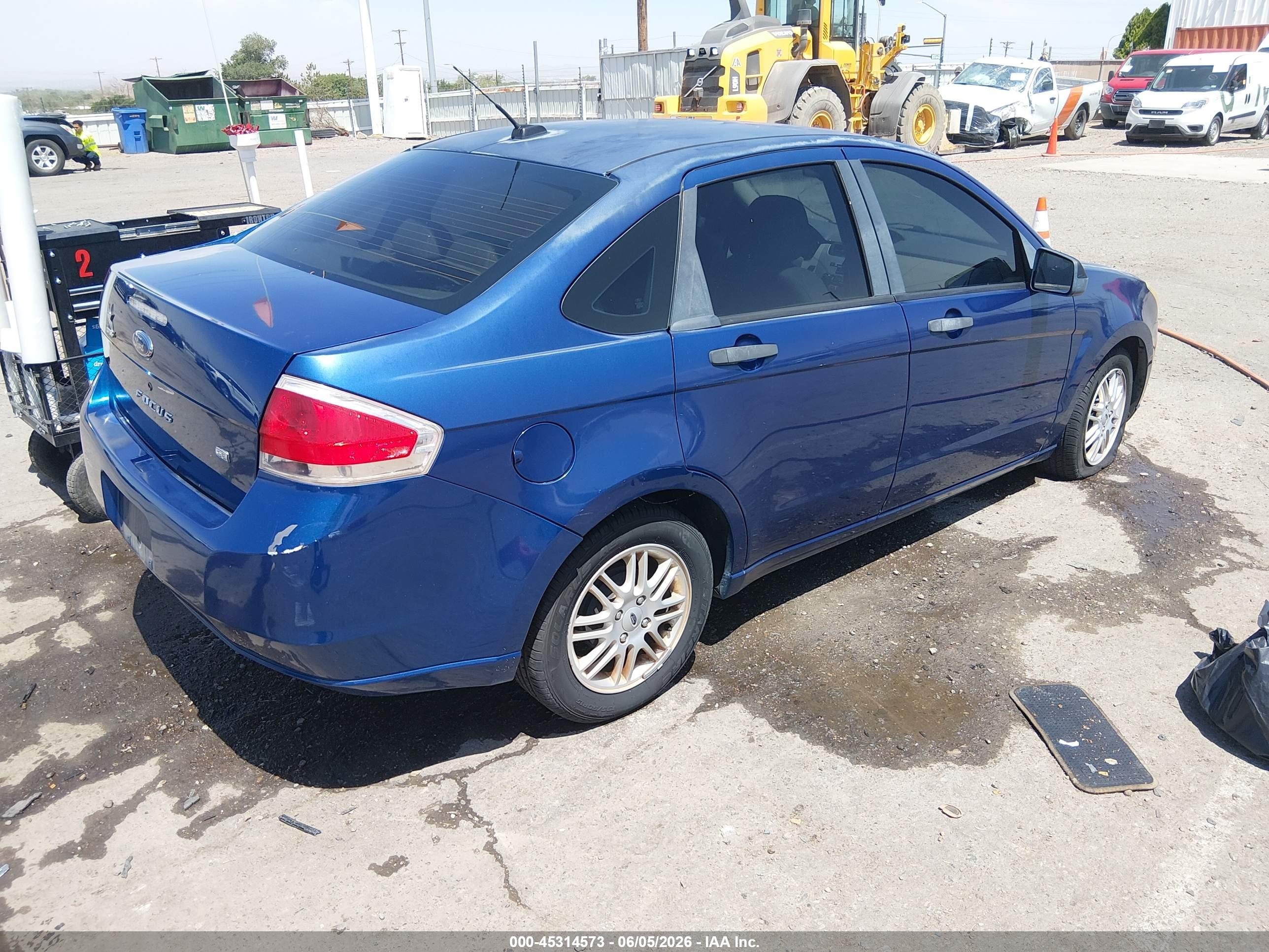 2009 Ford Focus Se Blue vin: 1FAHP35N89W147218