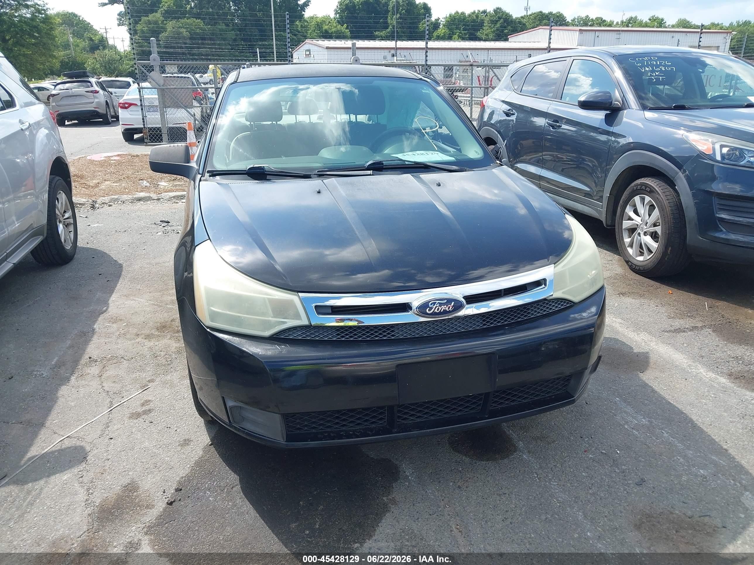 2009 Ford Focus Se Black vin: 1FAHP35N89W214299