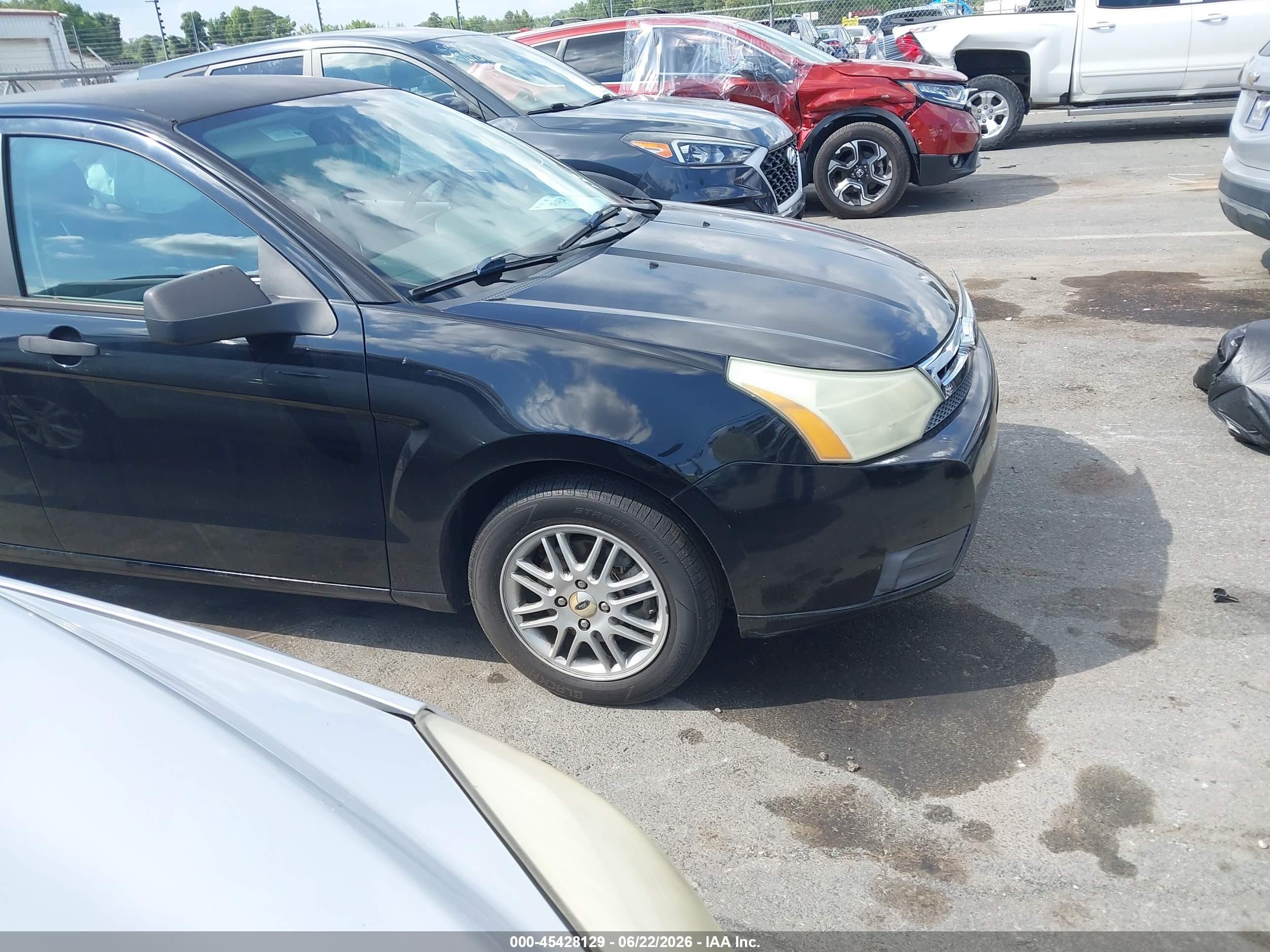 2009 Ford Focus Se Black vin: 1FAHP35N89W214299