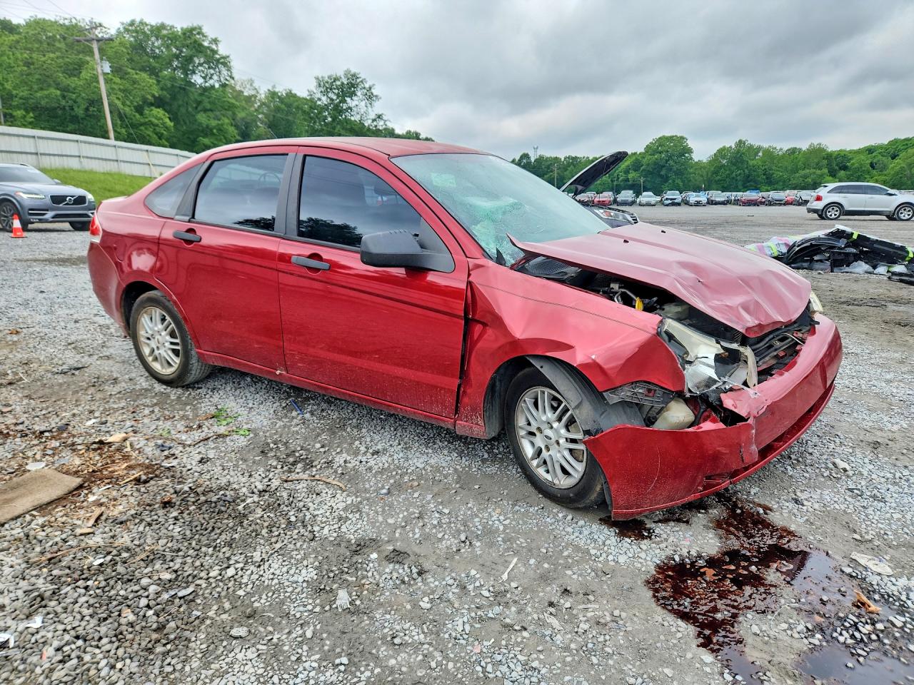 2009 Ford Focus Se Red vin: 1FAHP35N89W217168