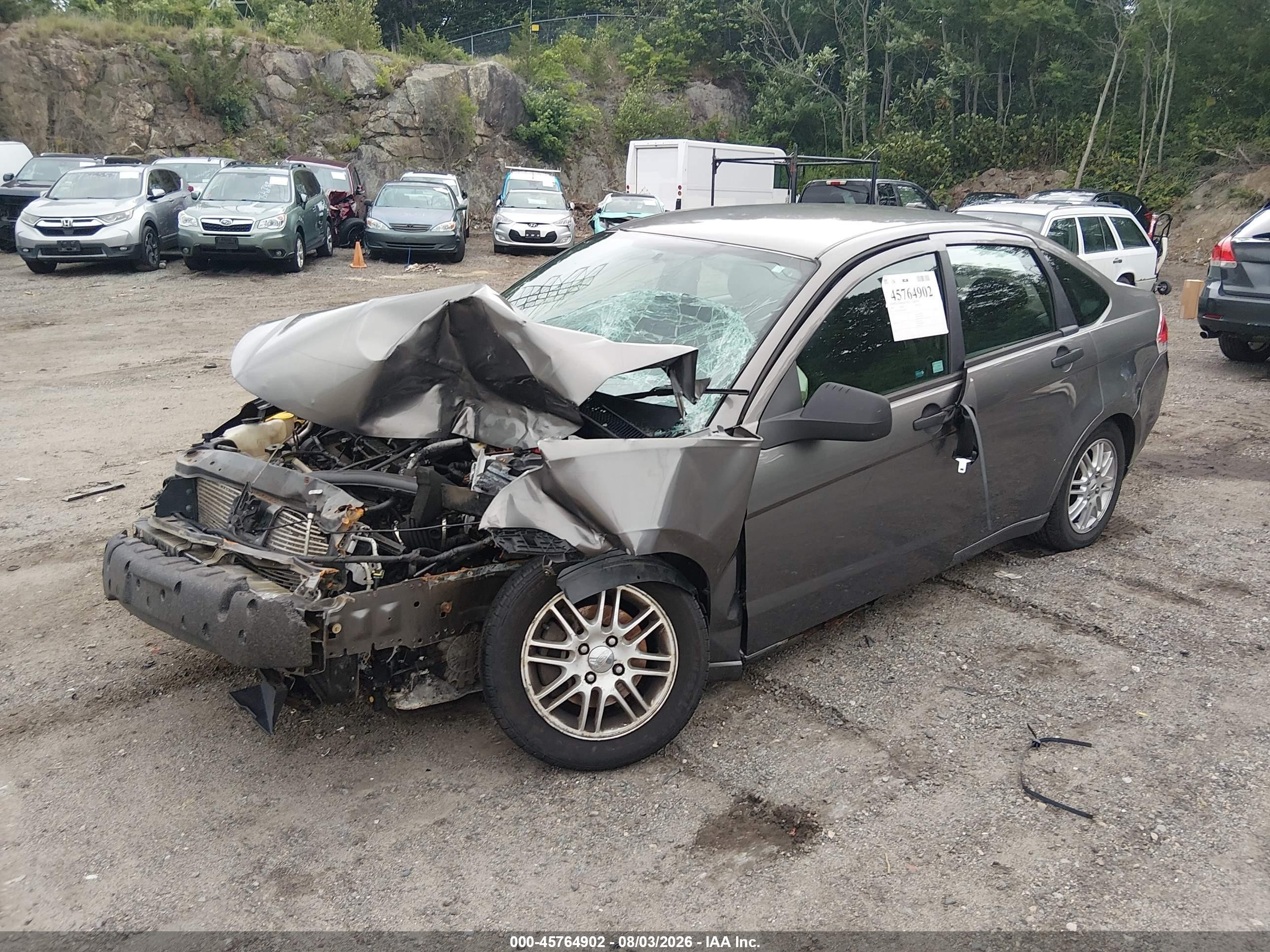 2009 Ford Focus Se Gray vin: 1FAHP35N89W226887
