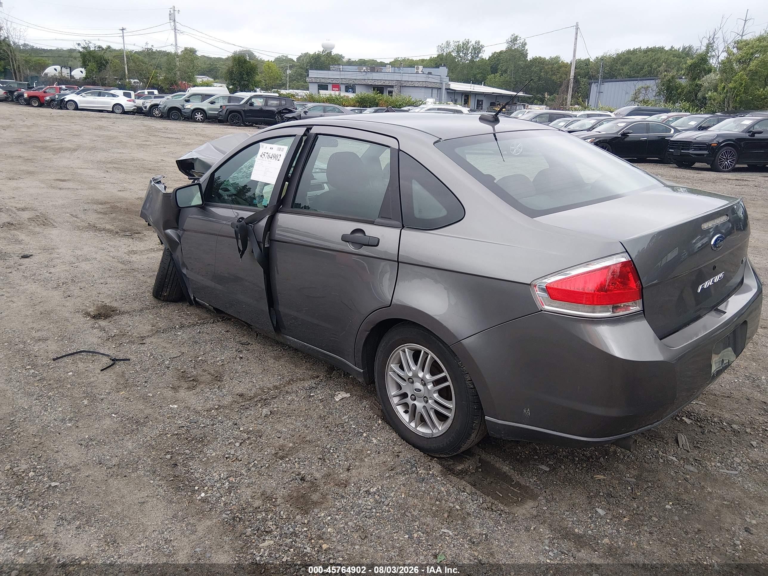 2009 Ford Focus Se Gray vin: 1FAHP35N89W226887