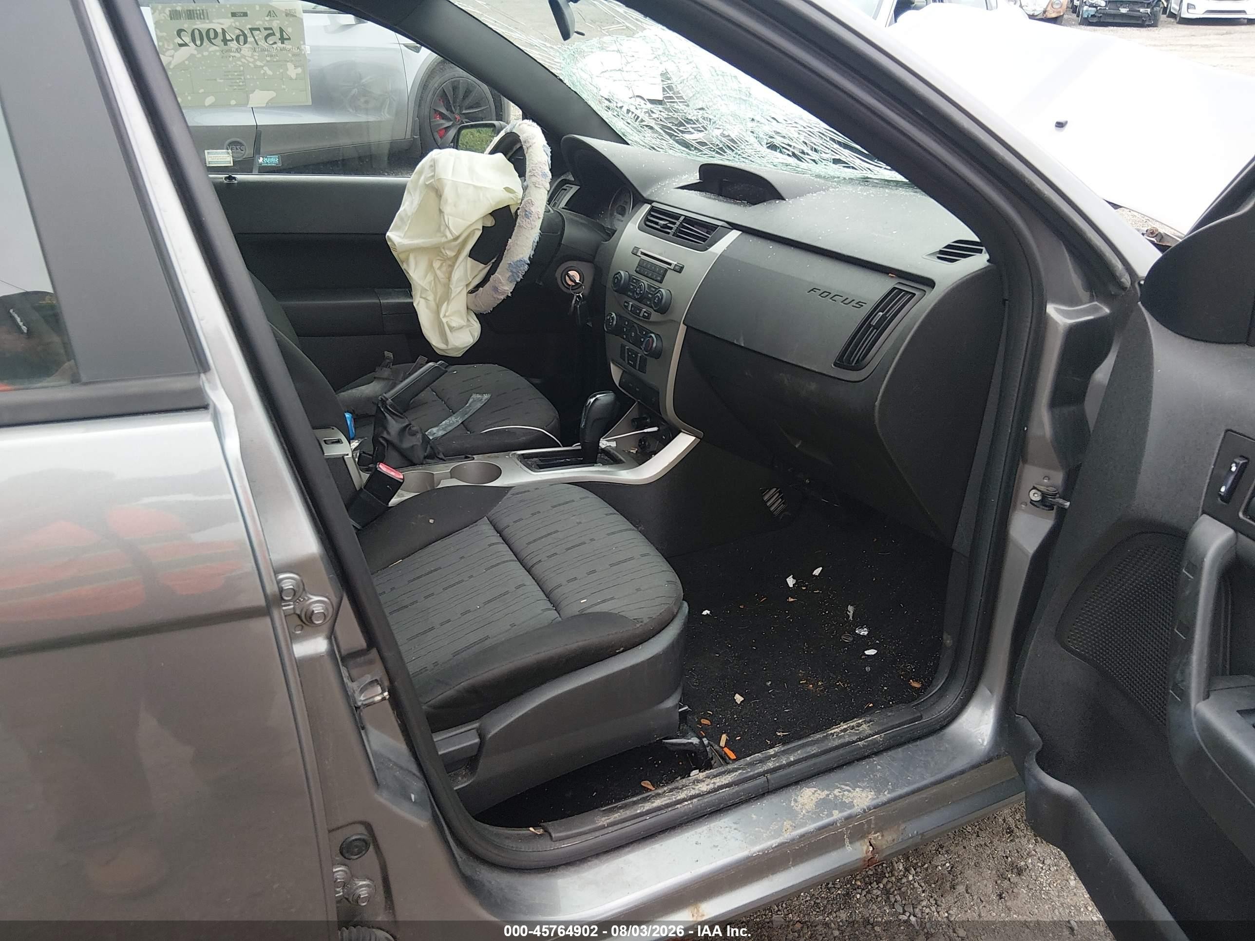 2009 Ford Focus Se Gray vin: 1FAHP35N89W226887