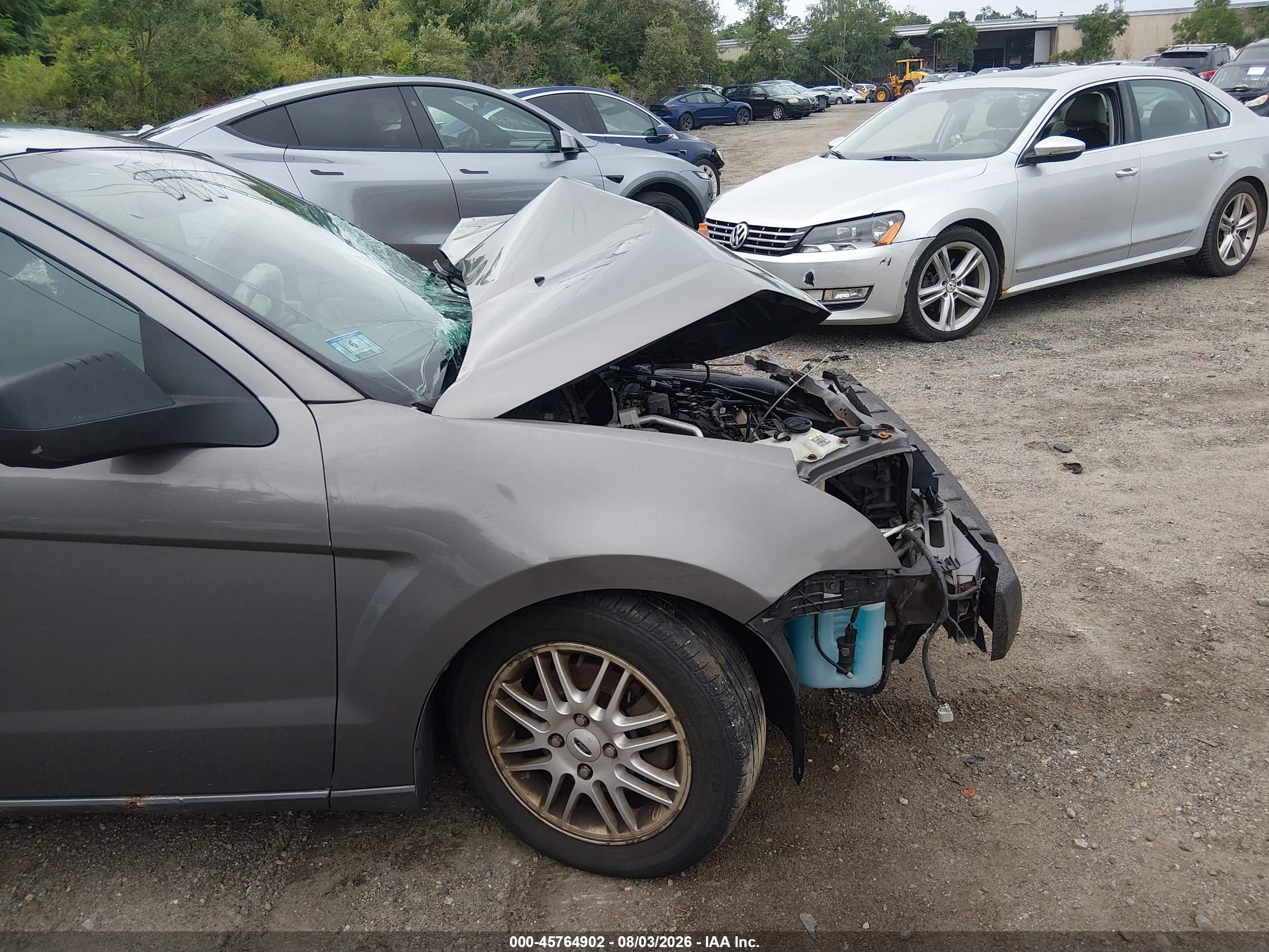 2009 Ford Focus Se Gray vin: 1FAHP35N89W226887