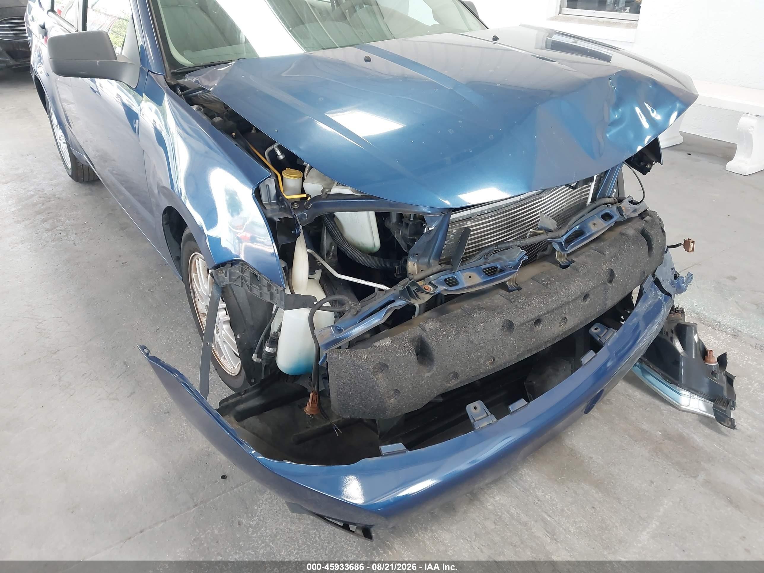2009 Ford Focus Se Blue vin: 1FAHP35N89W234178