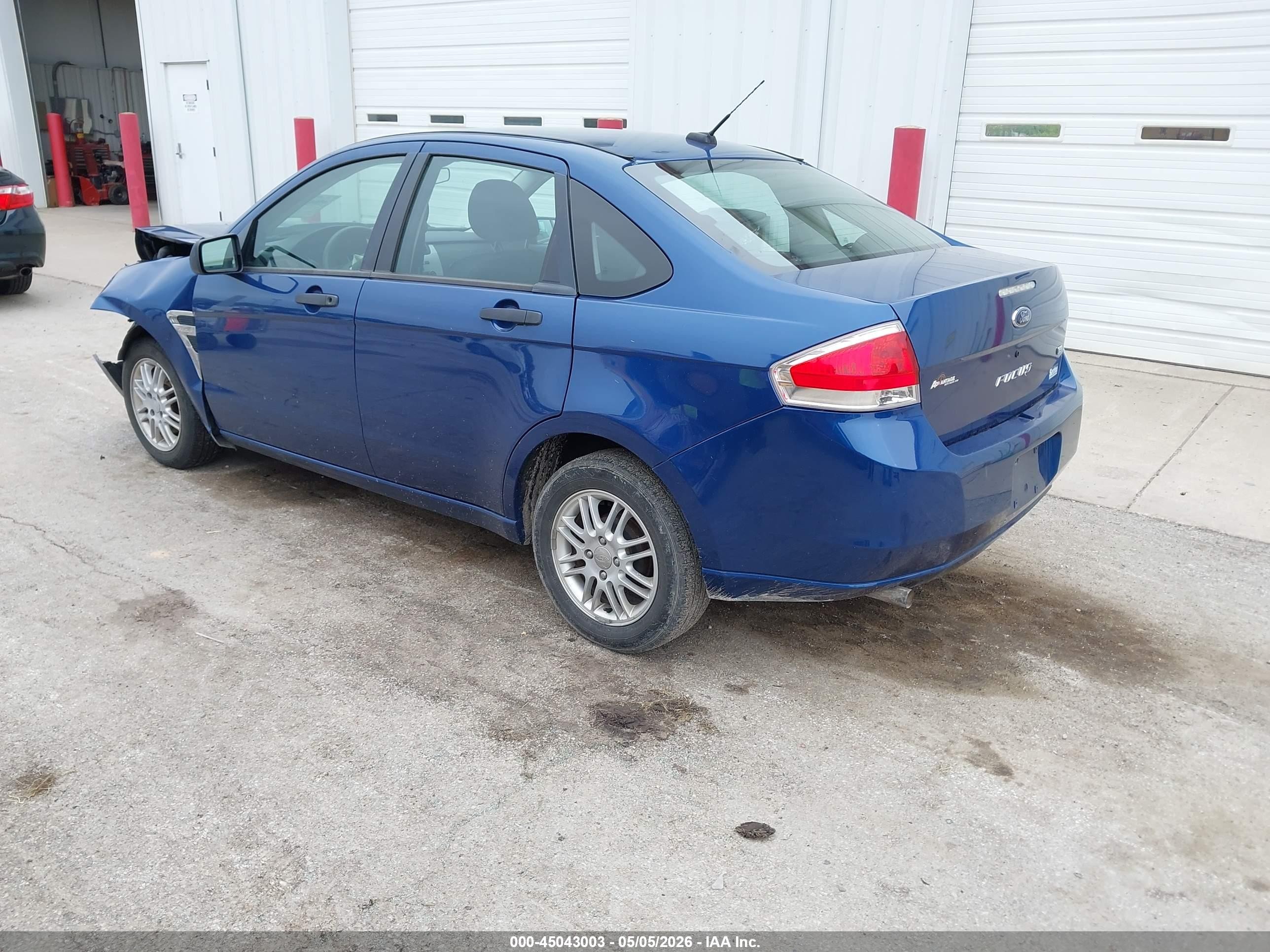 2008 Ford Focus Se/ses Blue vin: 1FAHP35N98W227335