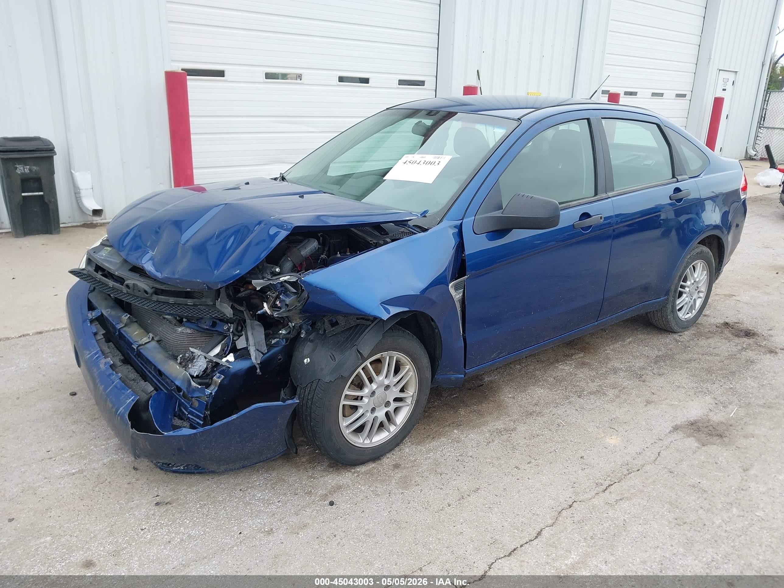 2008 Ford Focus Se/ses Blue vin: 1FAHP35N98W227335