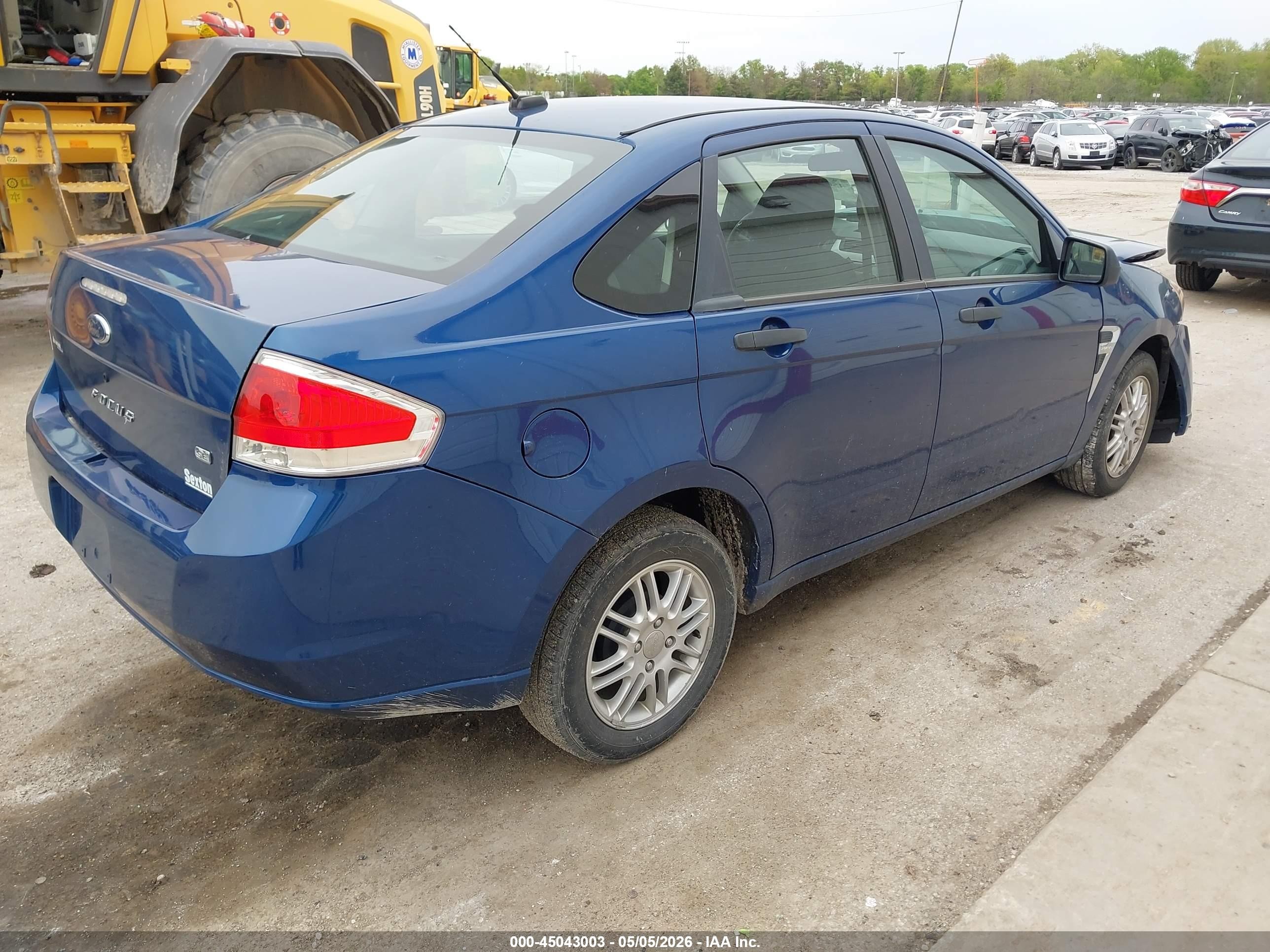 2008 Ford Focus Se/ses Blue vin: 1FAHP35N98W227335