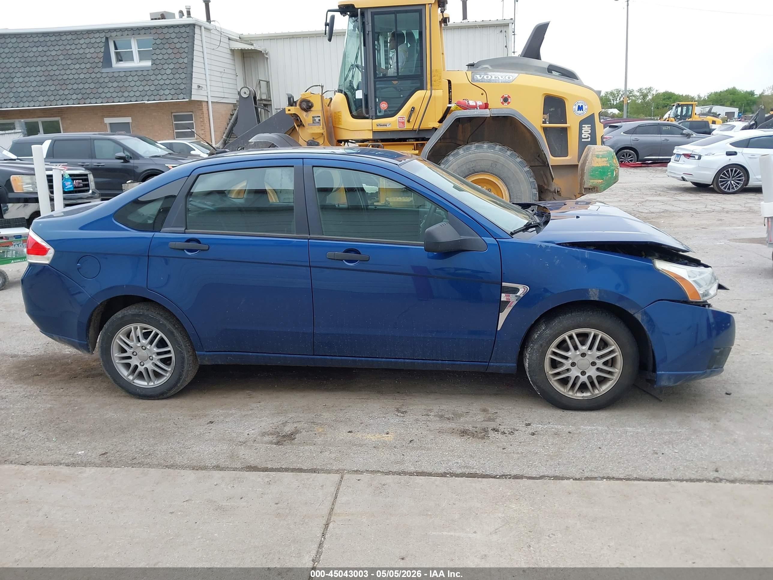 2008 Ford Focus Se/ses Blue vin: 1FAHP35N98W227335