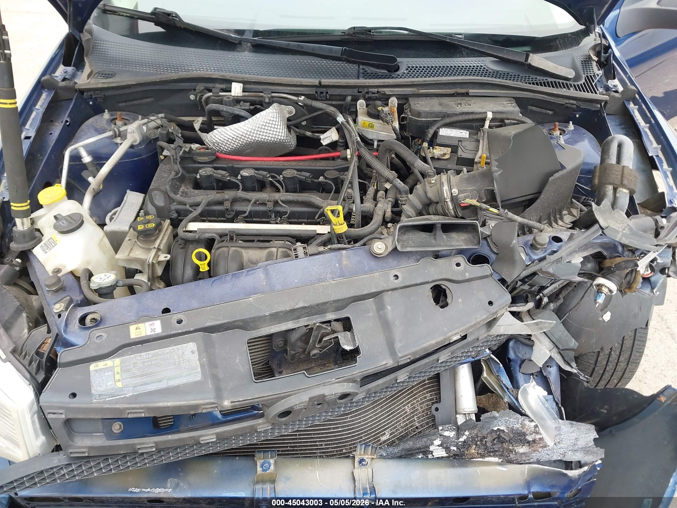 2008 Ford Focus Se/ses Blue vin: 1FAHP35N98W227335