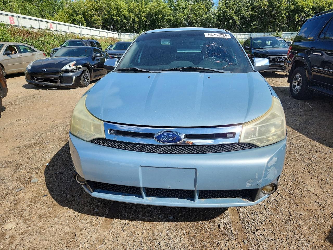 2008 Ford Focus Se Blue vin: 1FAHP35N98W245205