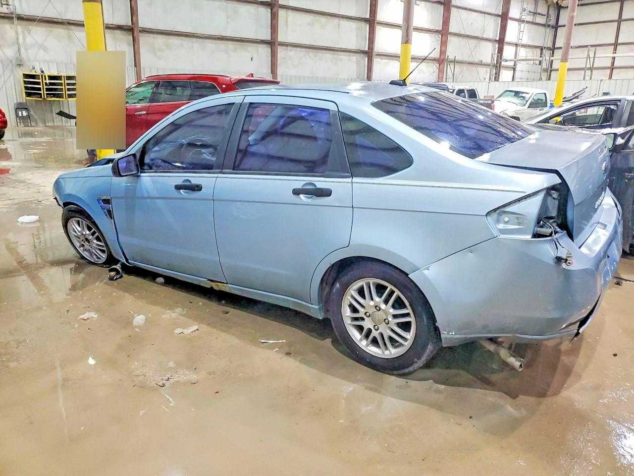 2008 Ford Focus Se Blue vin: 1FAHP35N98W245589