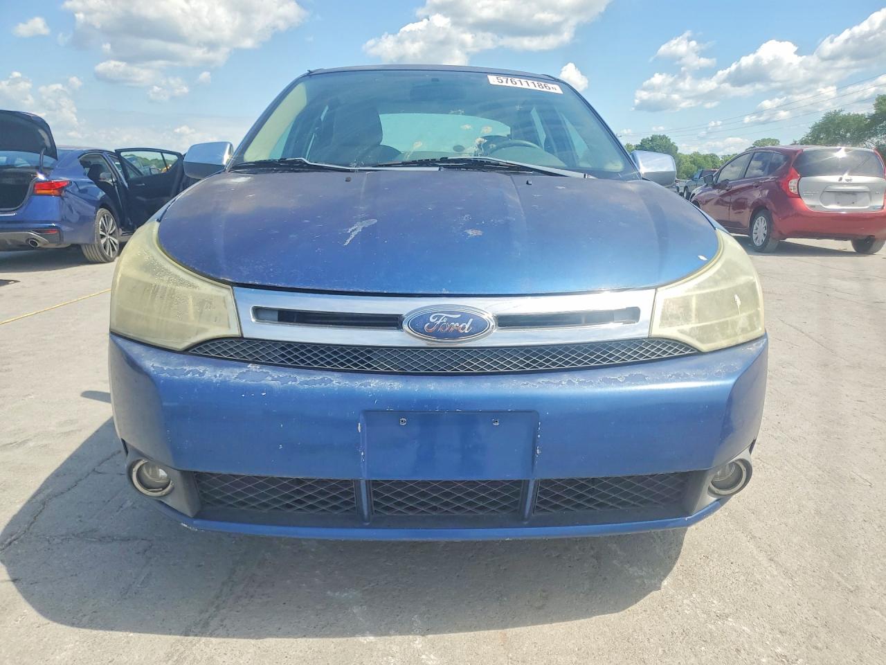 2008 Ford Focus Se Blue vin: 1FAHP35N98W257161