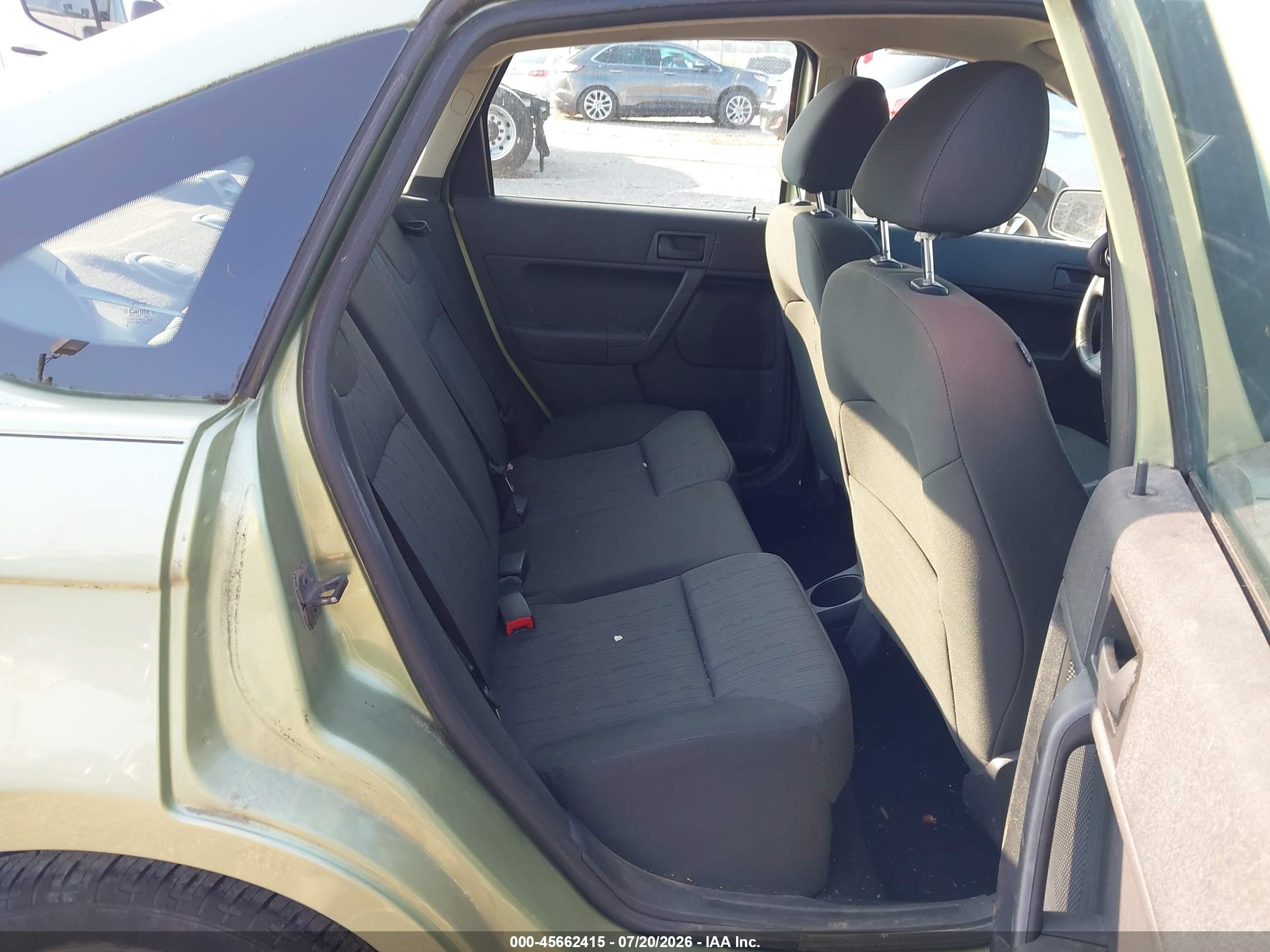 2008 Ford Focus Se/ses Green vin: 1FAHP35N98W259864