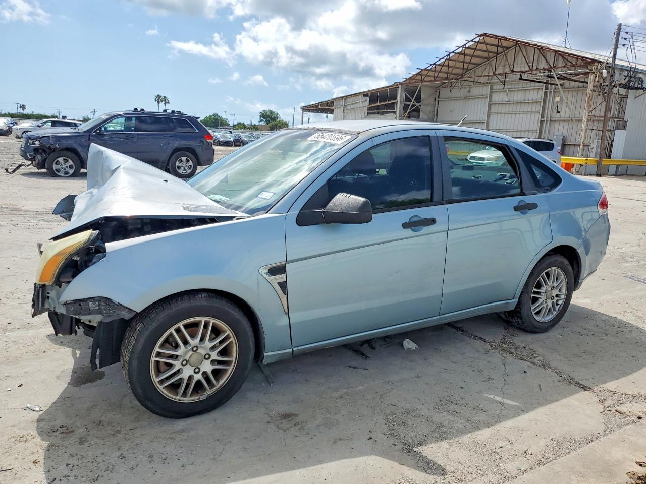 2008 Ford Focus Se Blue vin: 1FAHP35N98W270251