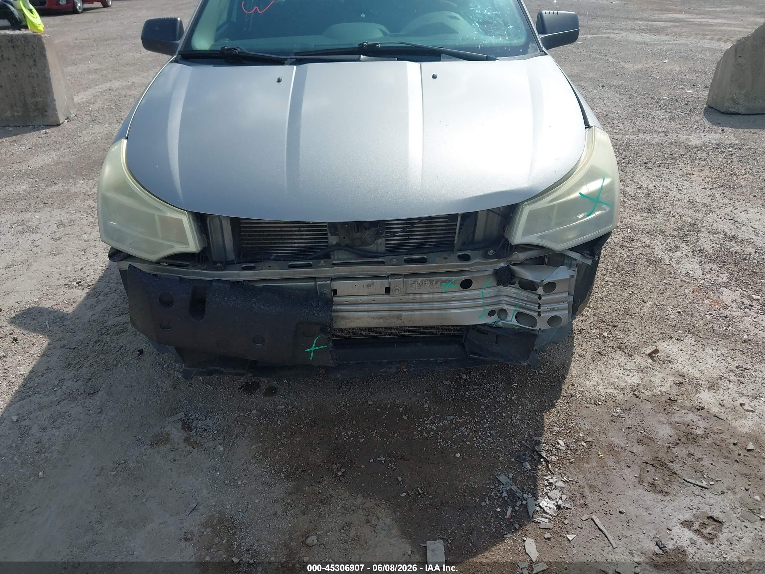 2008 Ford Focus Se/ses Серый vin: 1FAHP35N98W278771