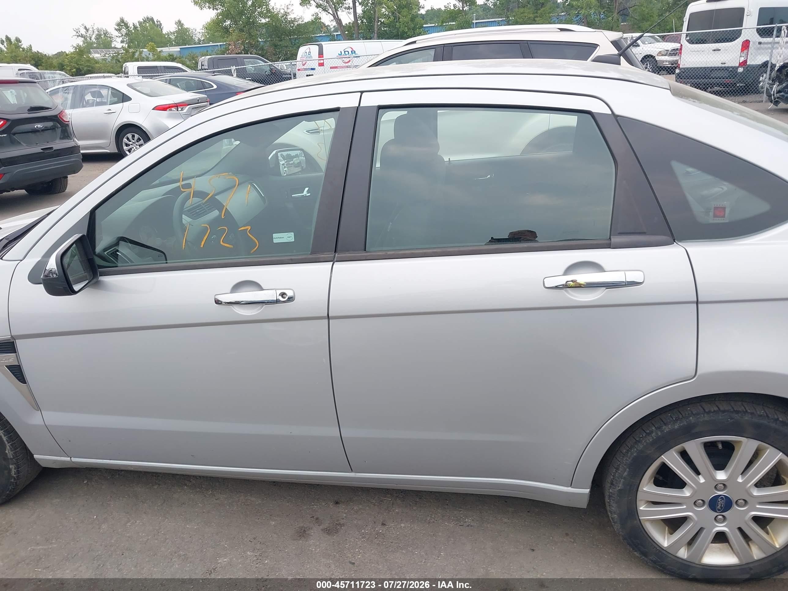 2008 Ford Focus Se/ses Gray vin: 1FAHP35N98W298874