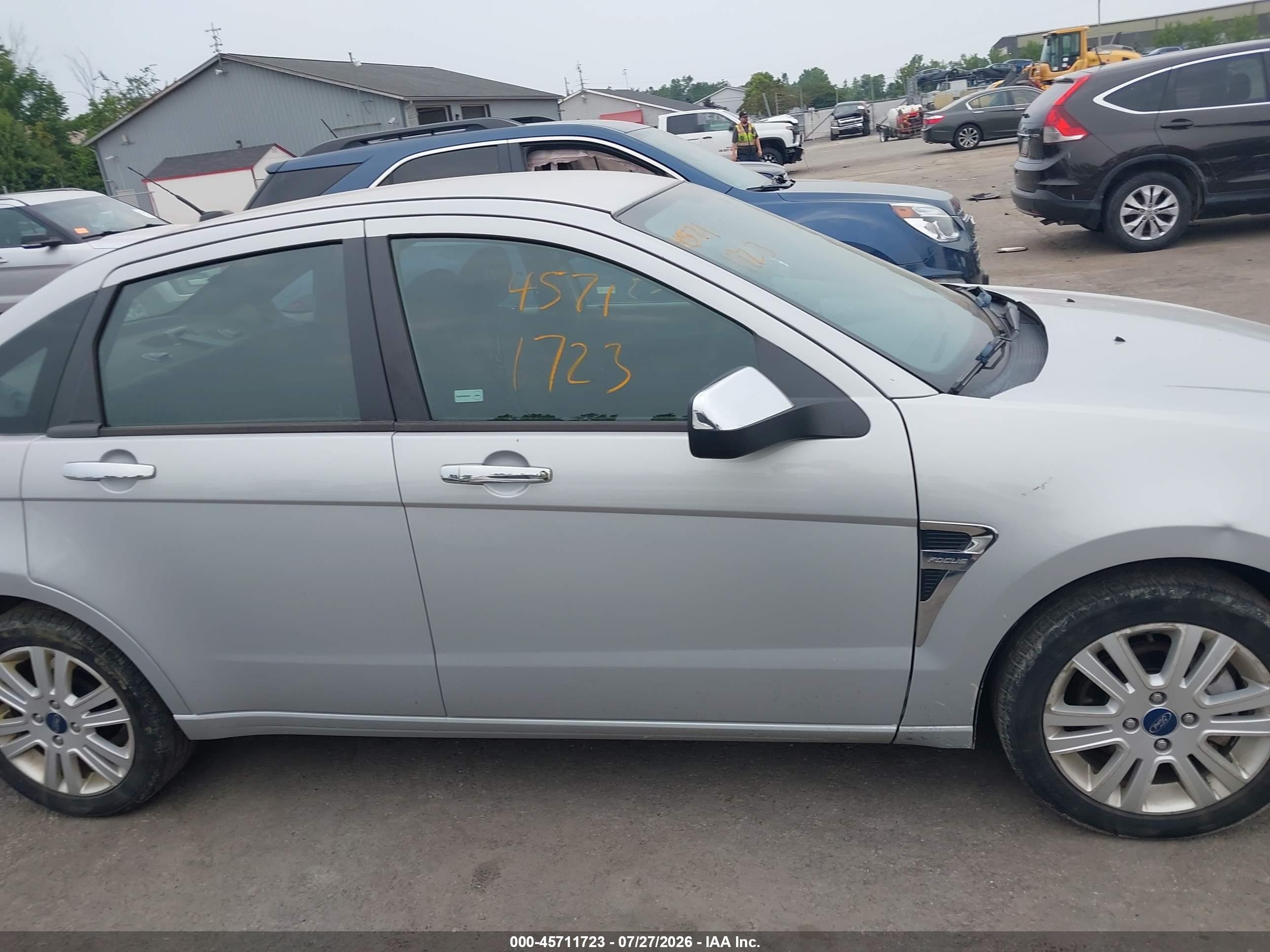 2008 Ford Focus Se/ses Gray vin: 1FAHP35N98W298874