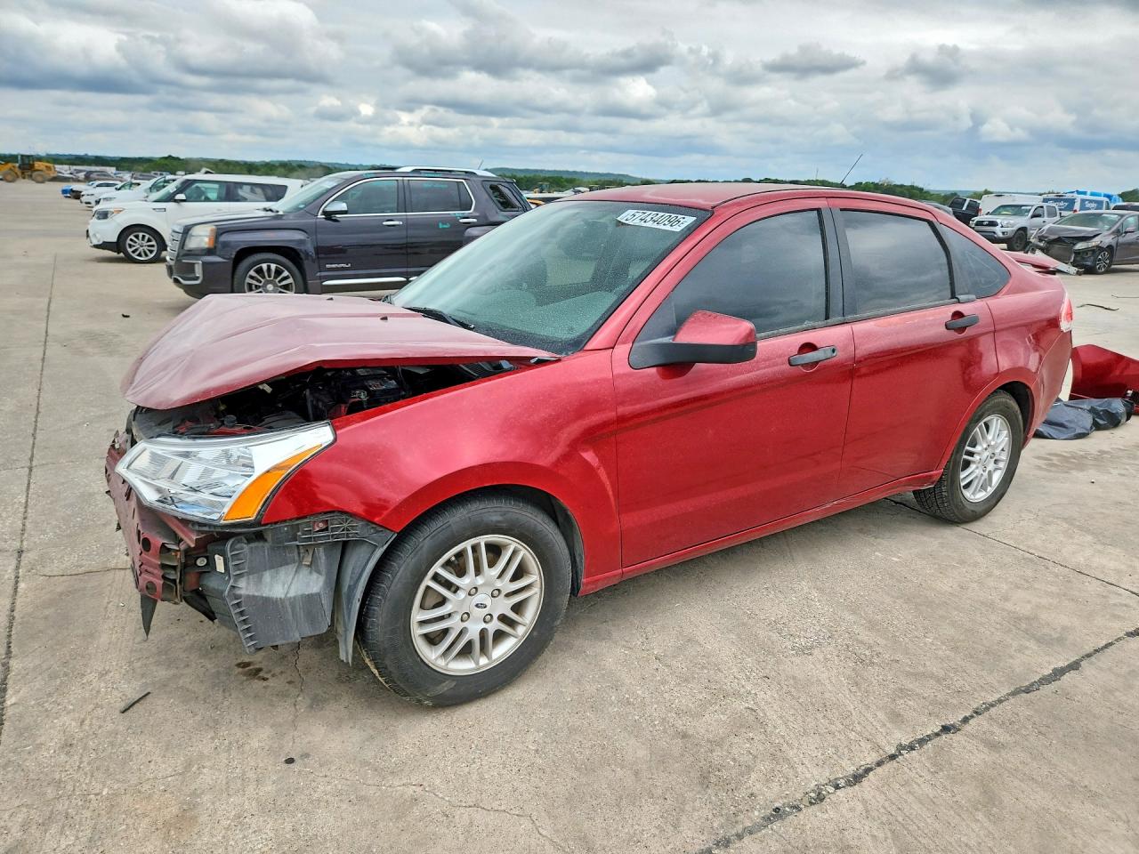 2009 Ford Focus Se Red vin: 1FAHP35N99W101459