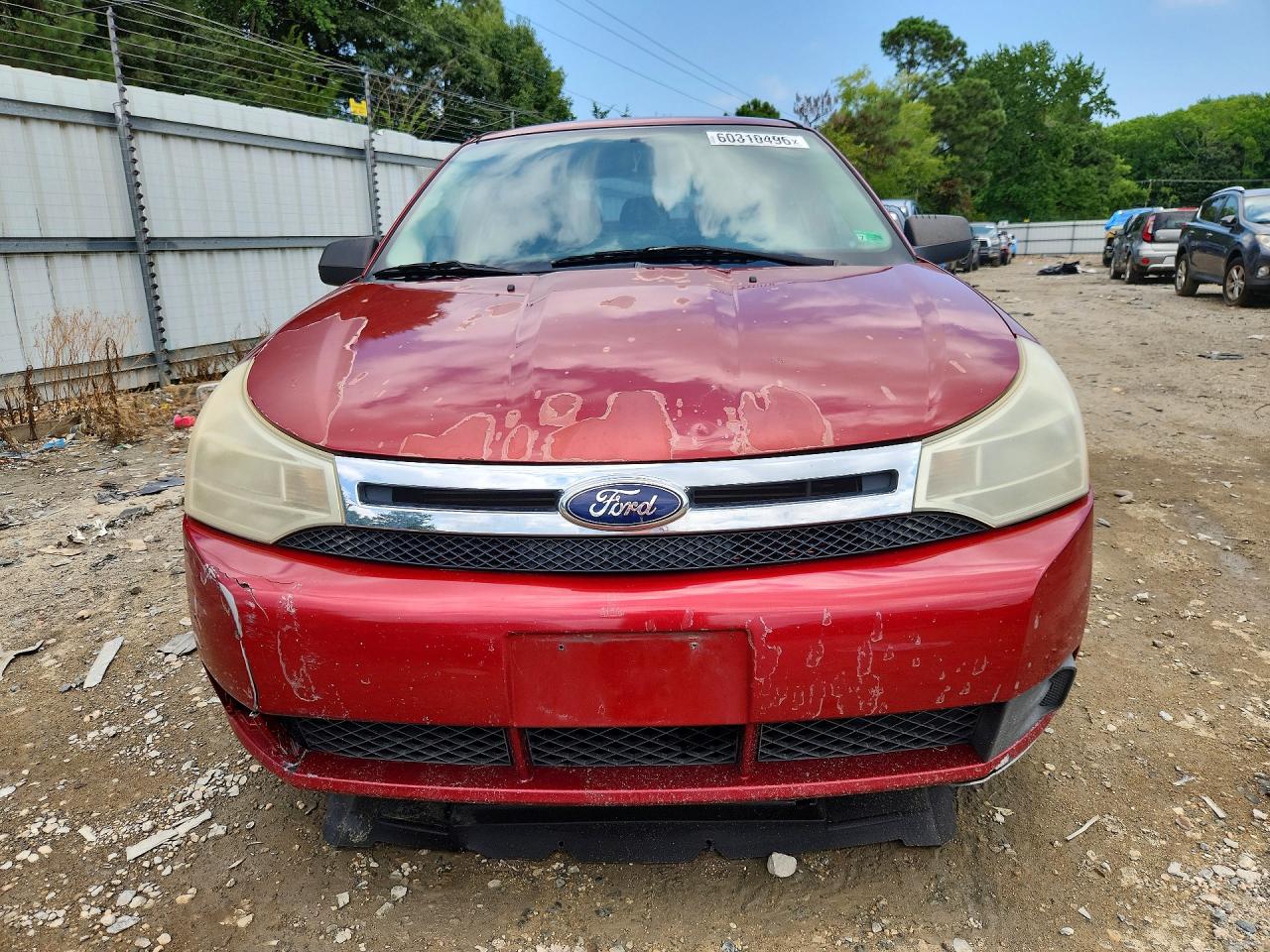 2009 Ford Focus Se Red vin: 1FAHP35N99W109187