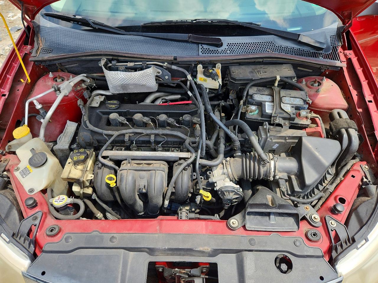 2009 Ford Focus Se Red vin: 1FAHP35N99W109187