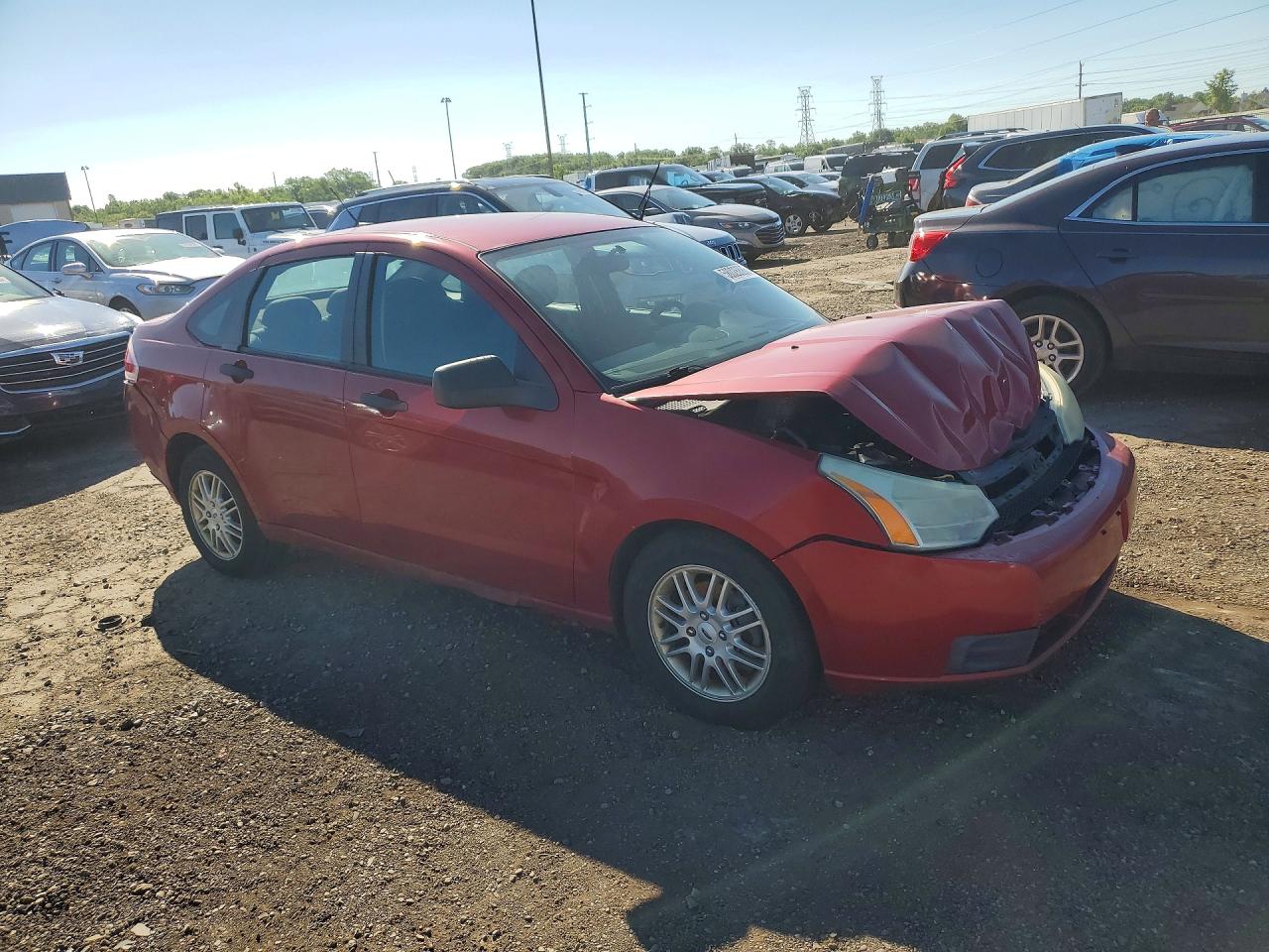 2009 Ford Focus Se Бордовый vin: 1FAHP35N99W177571