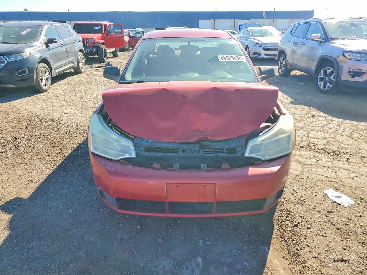 2009 Ford Focus Se Бордовый vin: 1FAHP35N99W177571