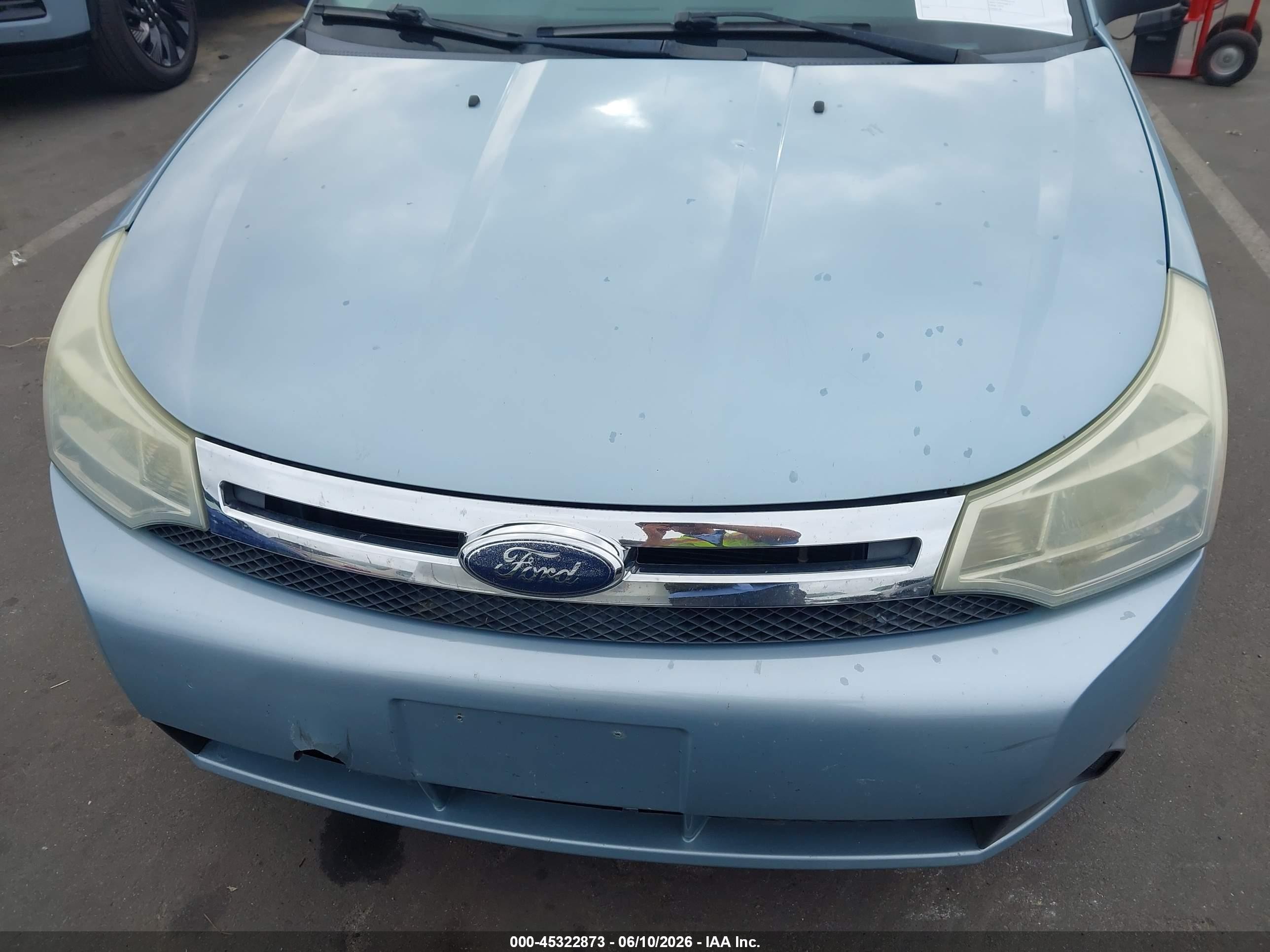 2009 Ford Focus Se Light Blue vin: 1FAHP35N99W206616