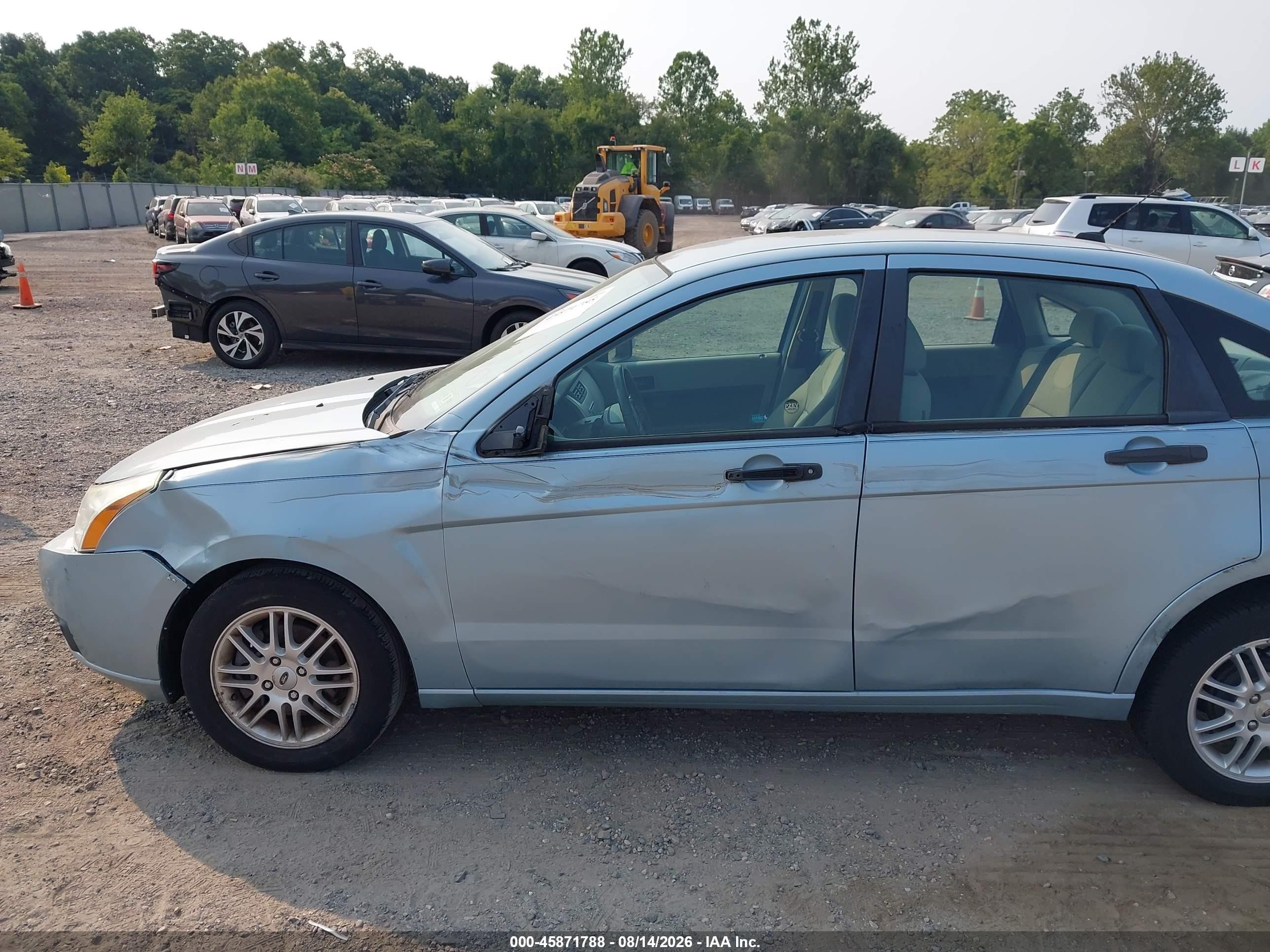 2009 Ford Focus Se Light Blue vin: 1FAHP35N99W213128