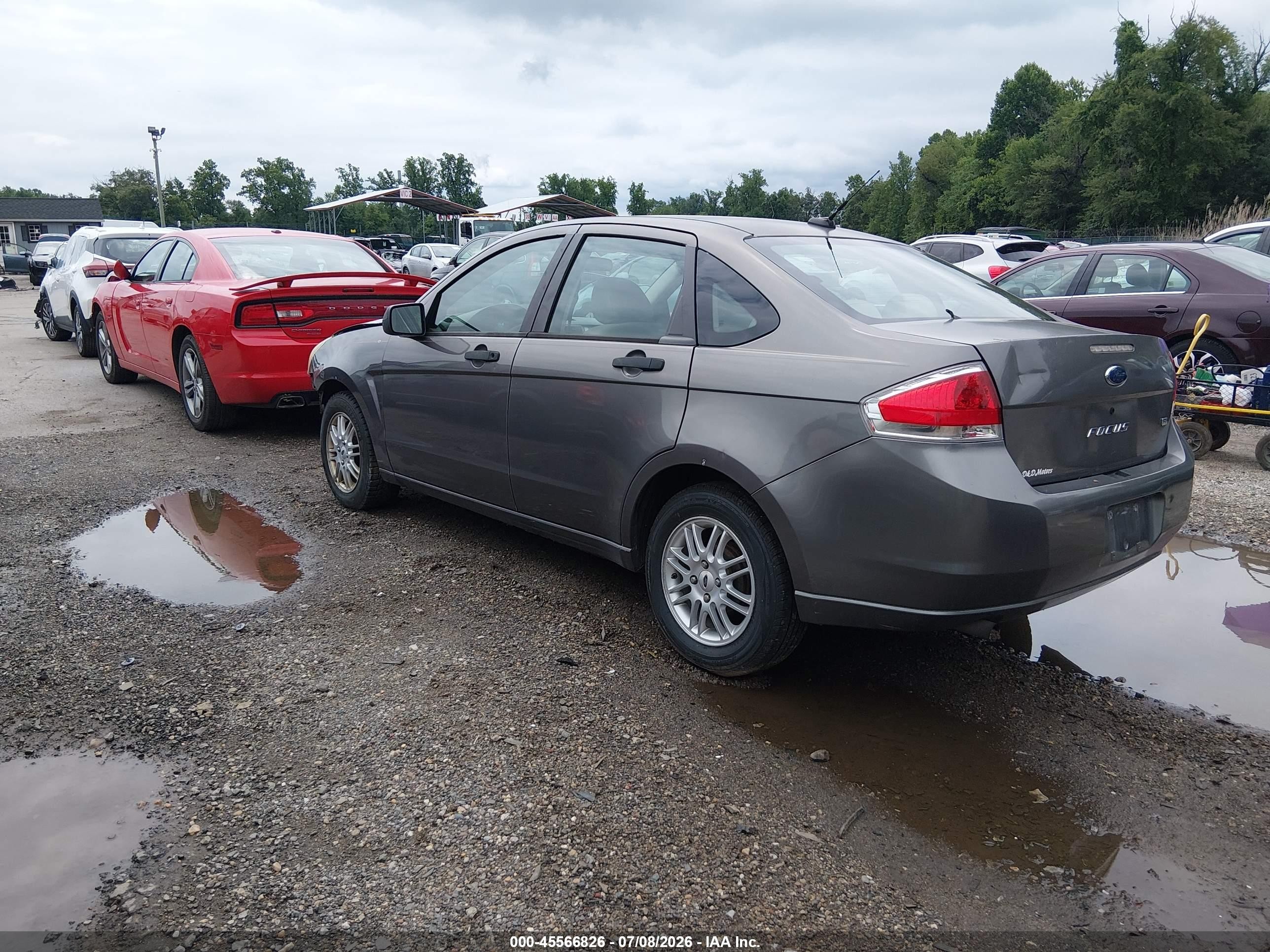 2009 Ford Focus Se Gray vin: 1FAHP35N99W222167