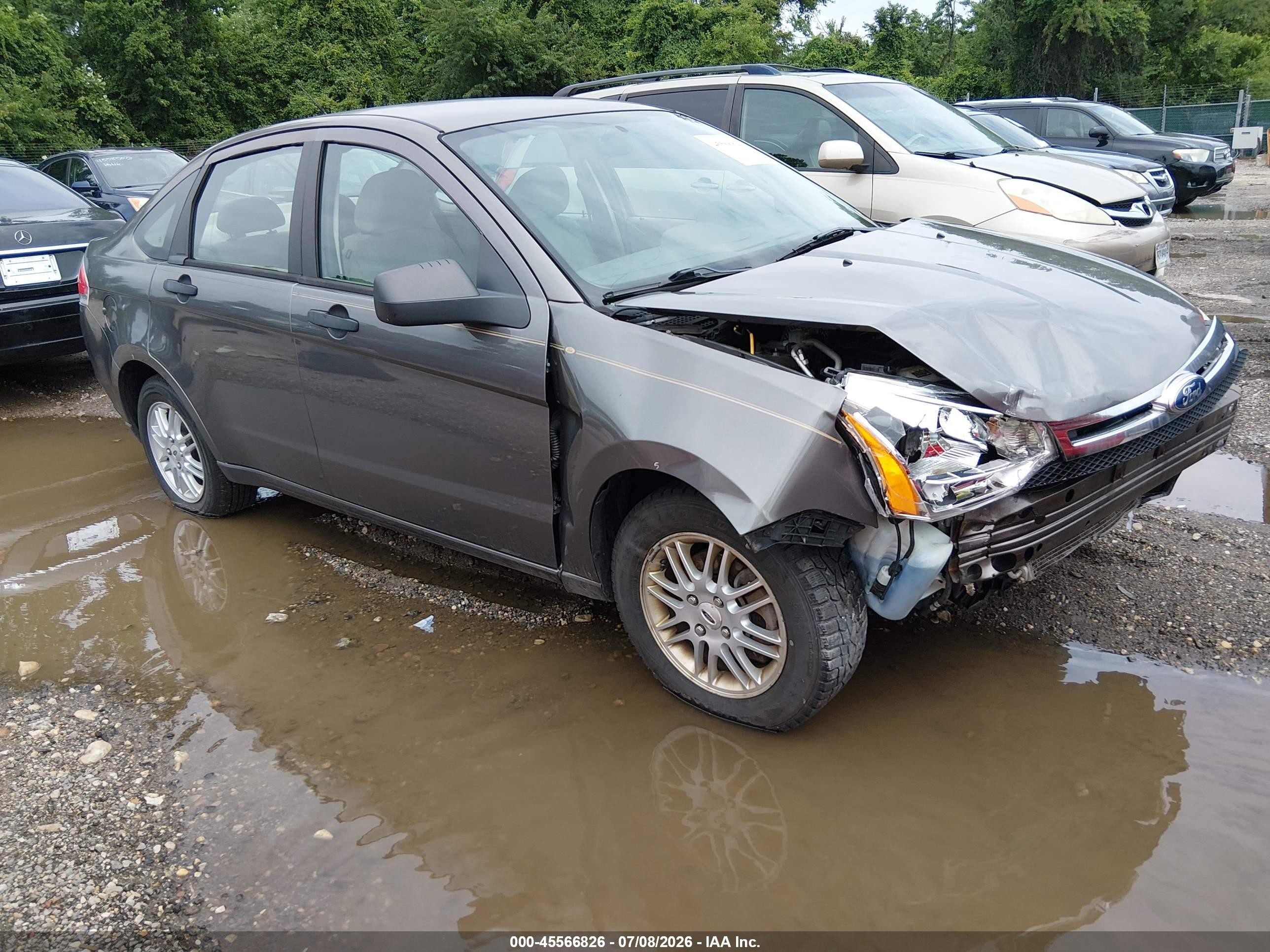 2009 Ford Focus Se Gray vin: 1FAHP35N99W222167