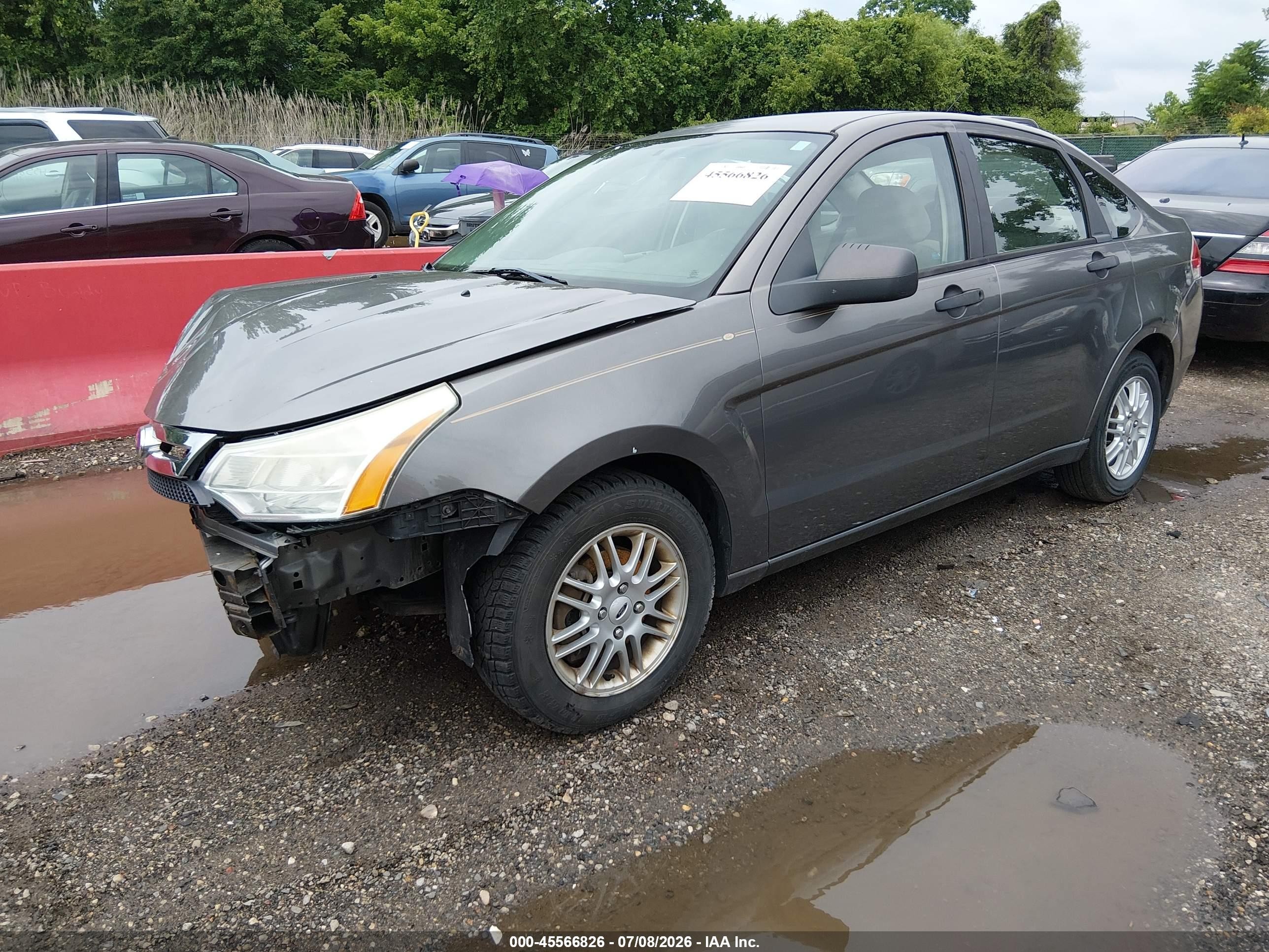 2009 Ford Focus Se Gray vin: 1FAHP35N99W222167