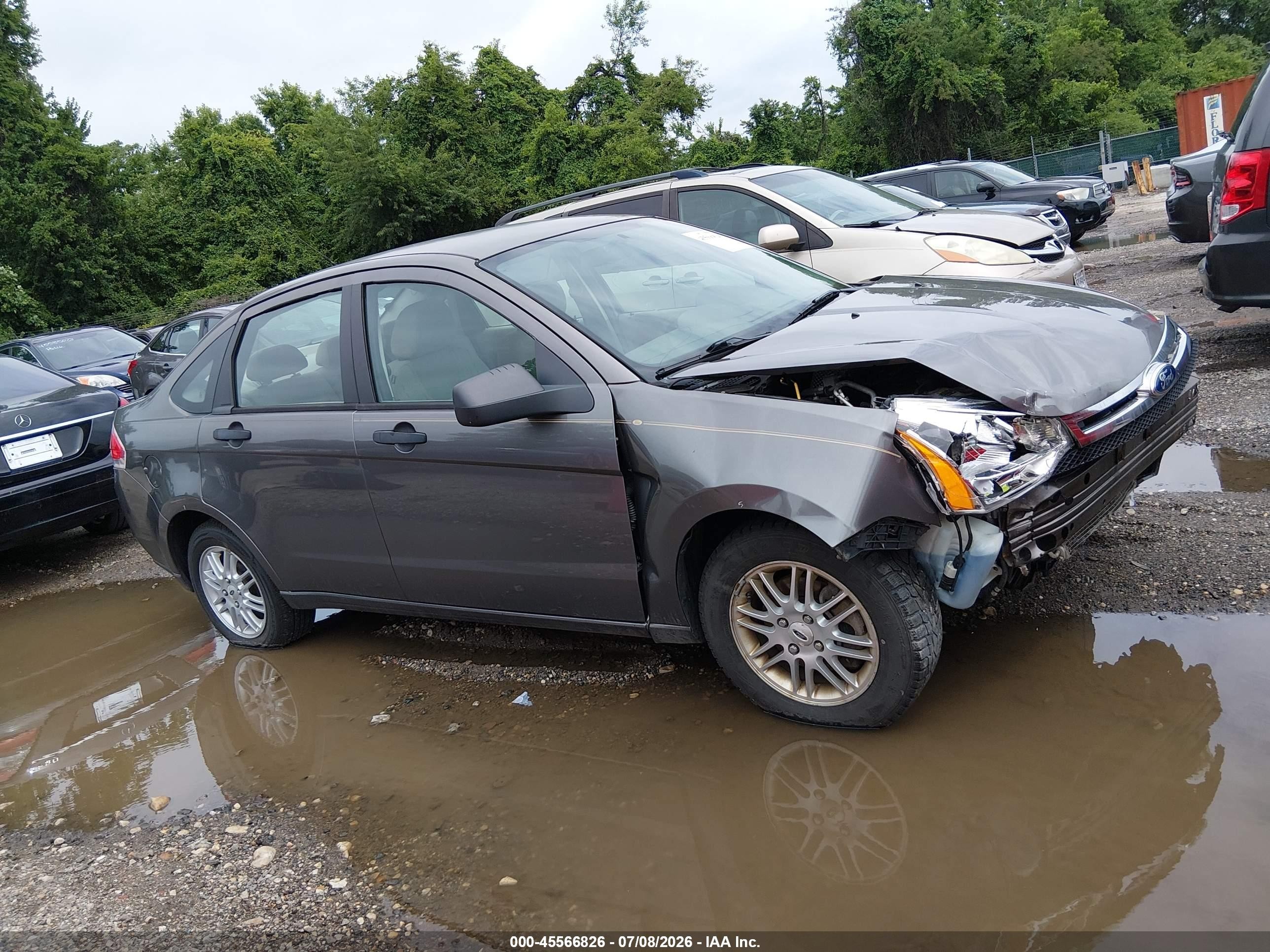 2009 Ford Focus Se Gray vin: 1FAHP35N99W222167