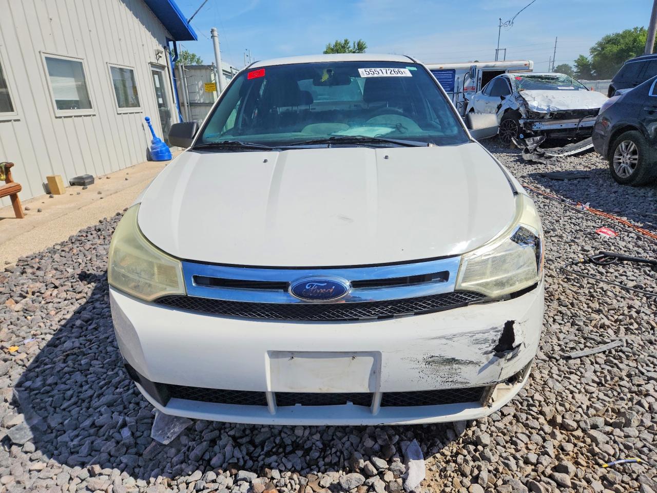 2009 Ford Focus Se White vin: 1FAHP35N99W259204