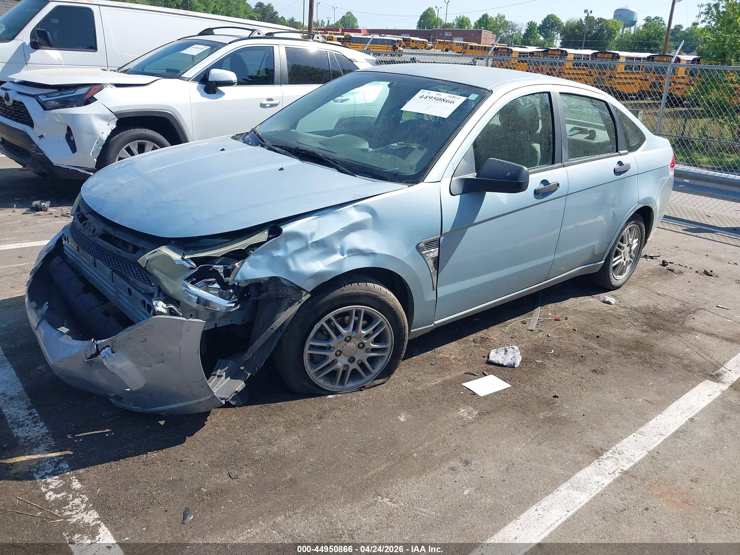 2008 Ford Focus Se/ses Light Blue vin: 1FAHP35NX8W175052