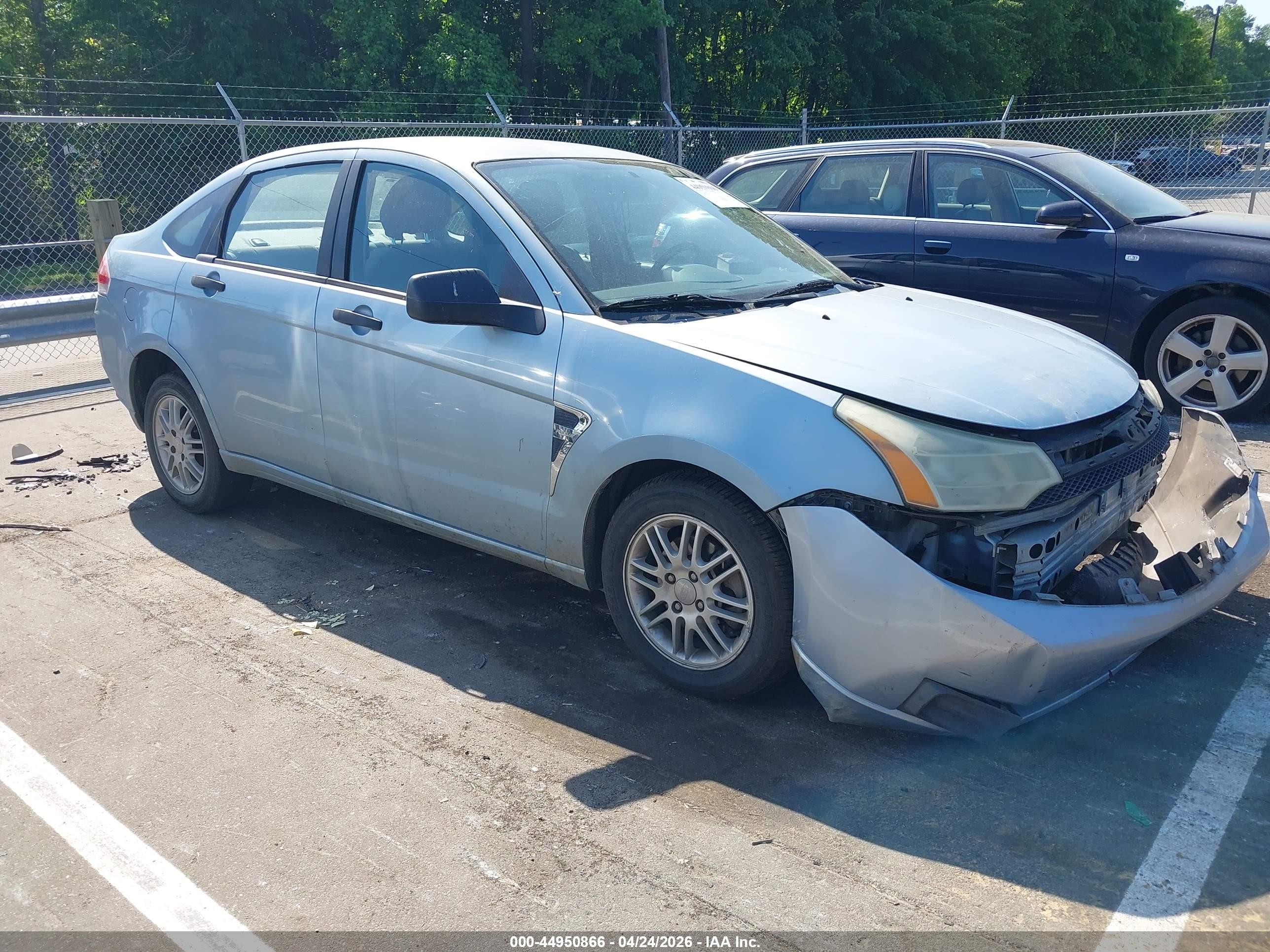 2008 Ford Focus Se/ses Light Blue vin: 1FAHP35NX8W175052