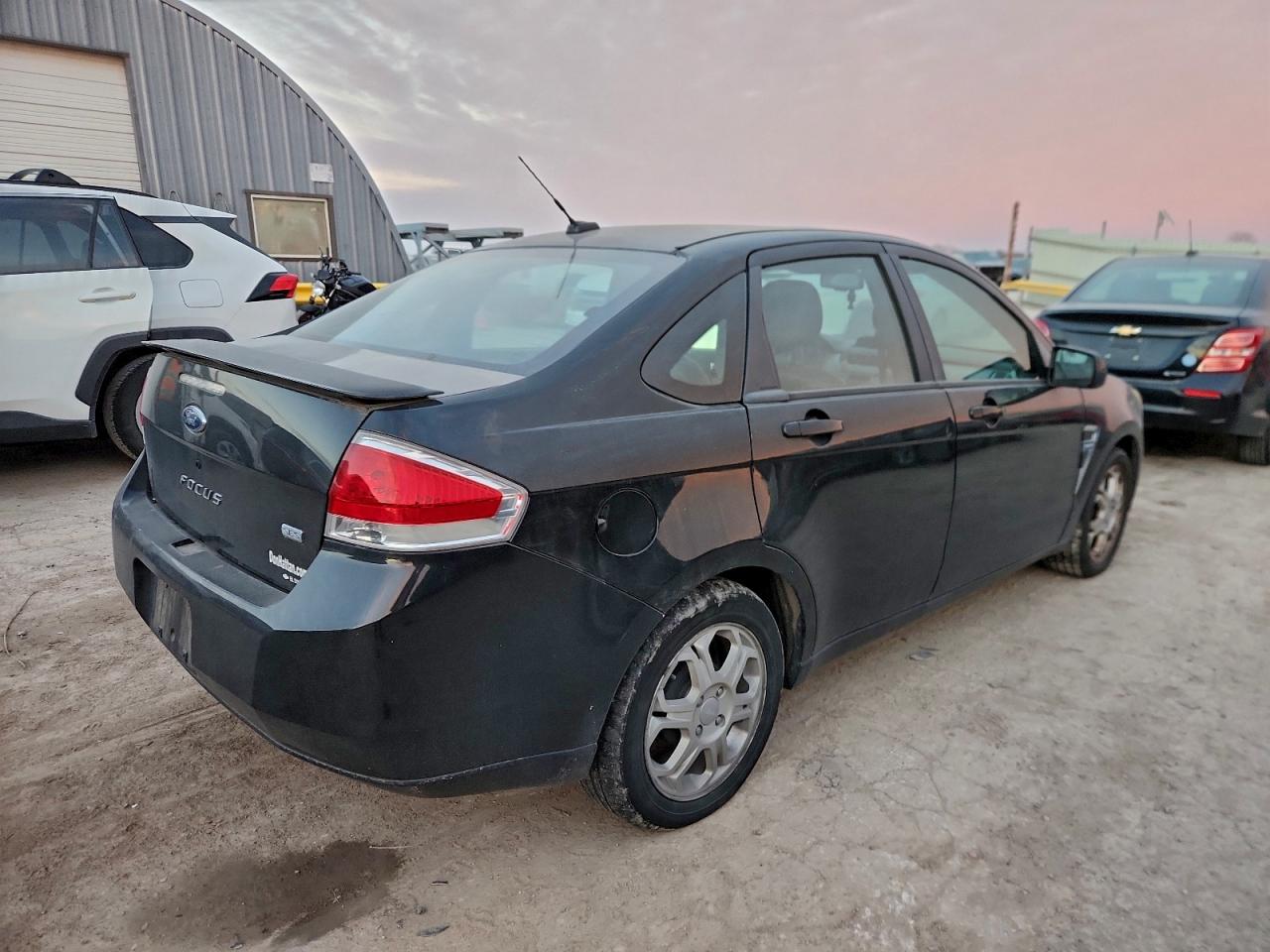 2008 Ford Focus Se Black vin: 1FAHP35NX8W176427