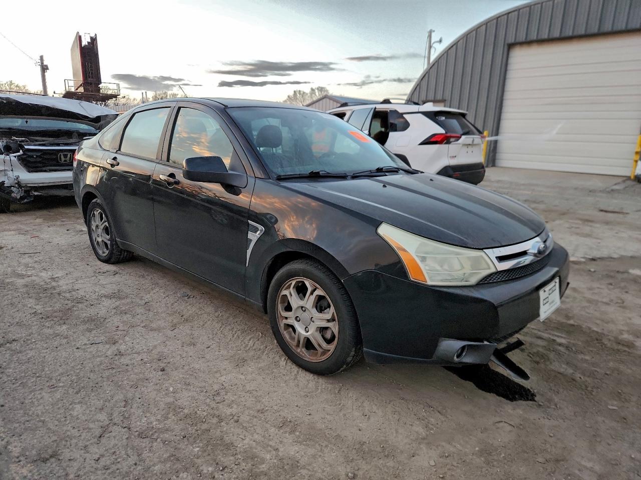 2008 Ford Focus Se Black vin: 1FAHP35NX8W176427