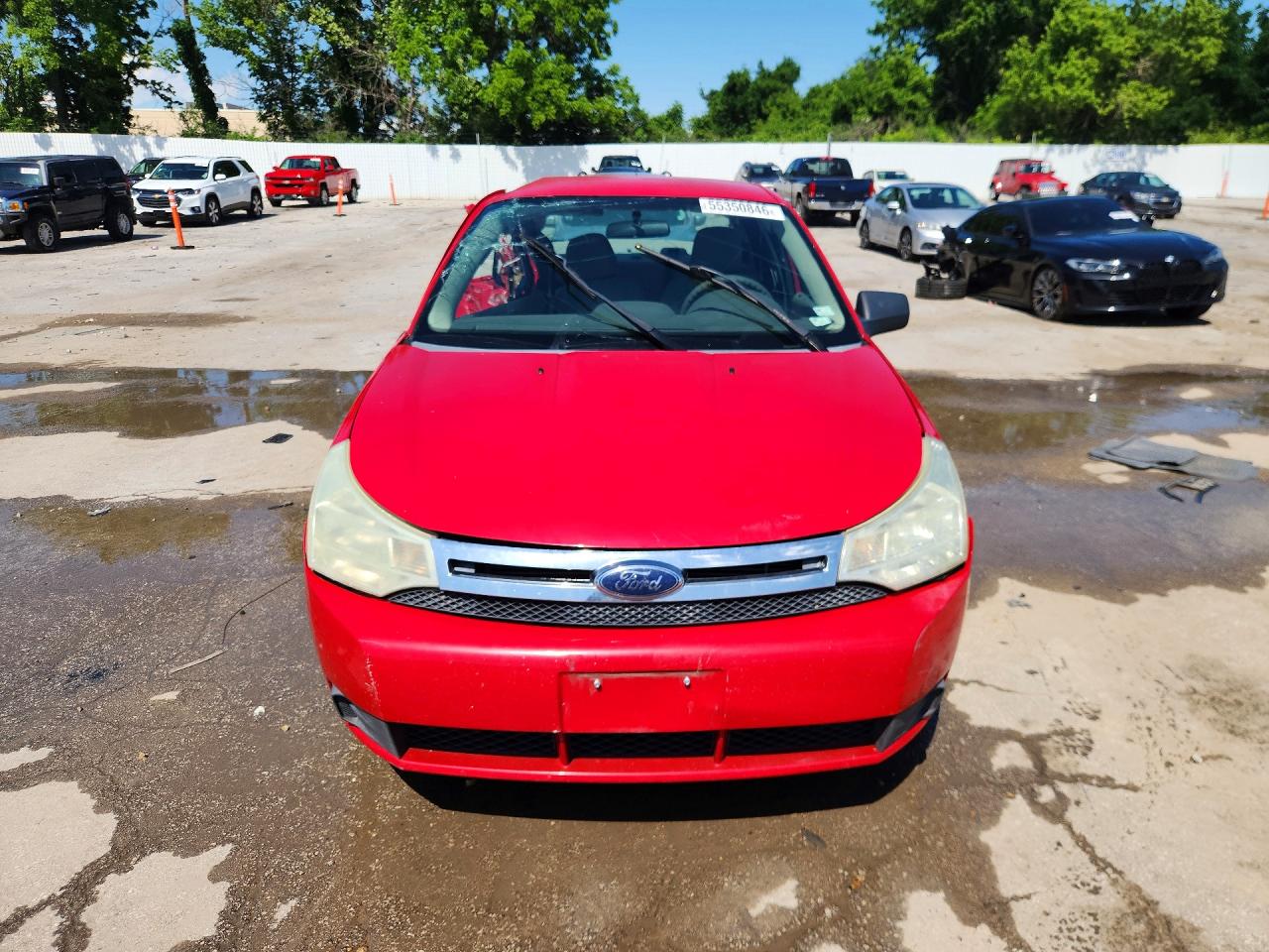 2008 Ford Focus Se Red vin: 1FAHP35NX8W192675