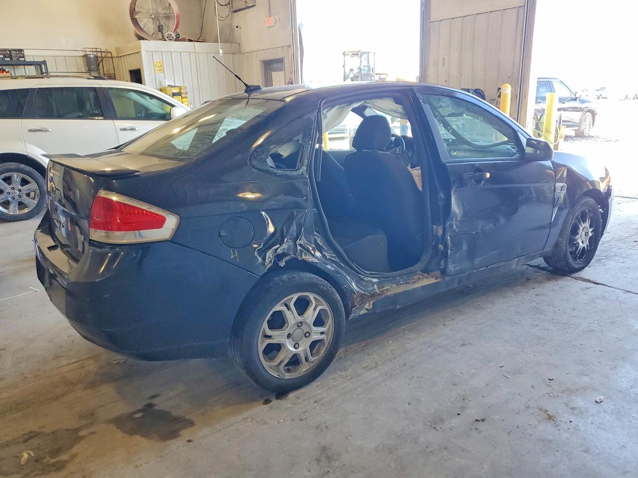 2008 Ford Focus Black vin: 1FAHP35NX8W233564